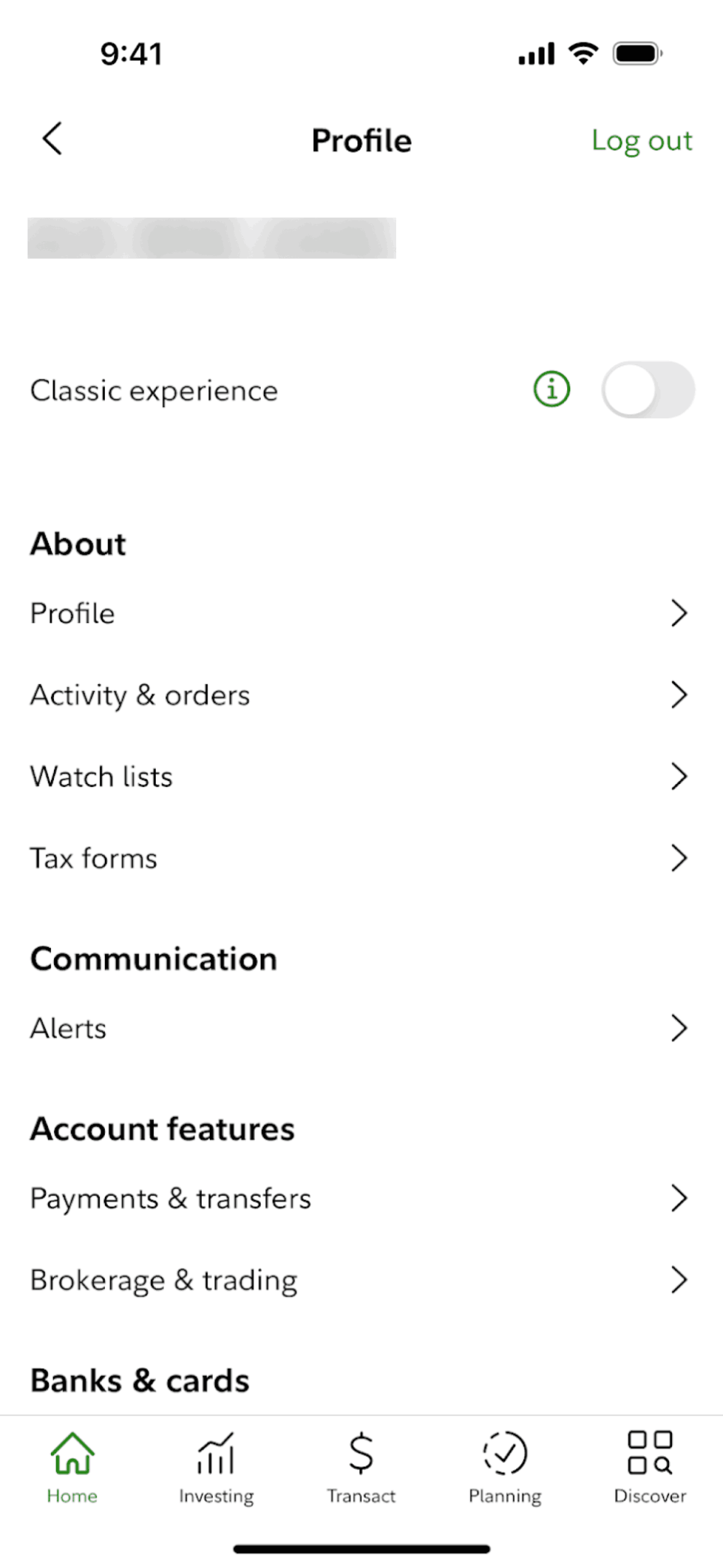 Fidelity iOS Finance interface screenshot 16