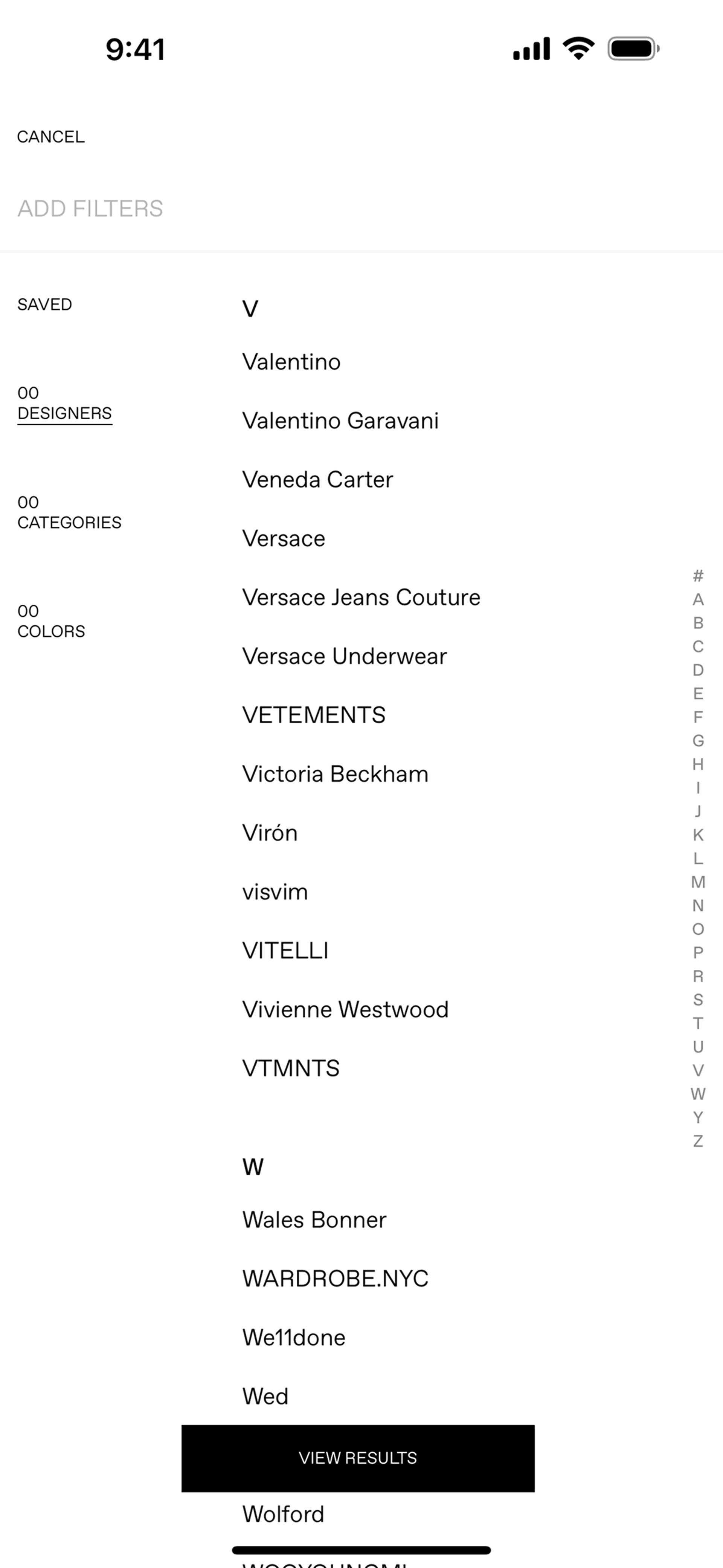 SSENSE iOS Shopping interface screenshot 19
