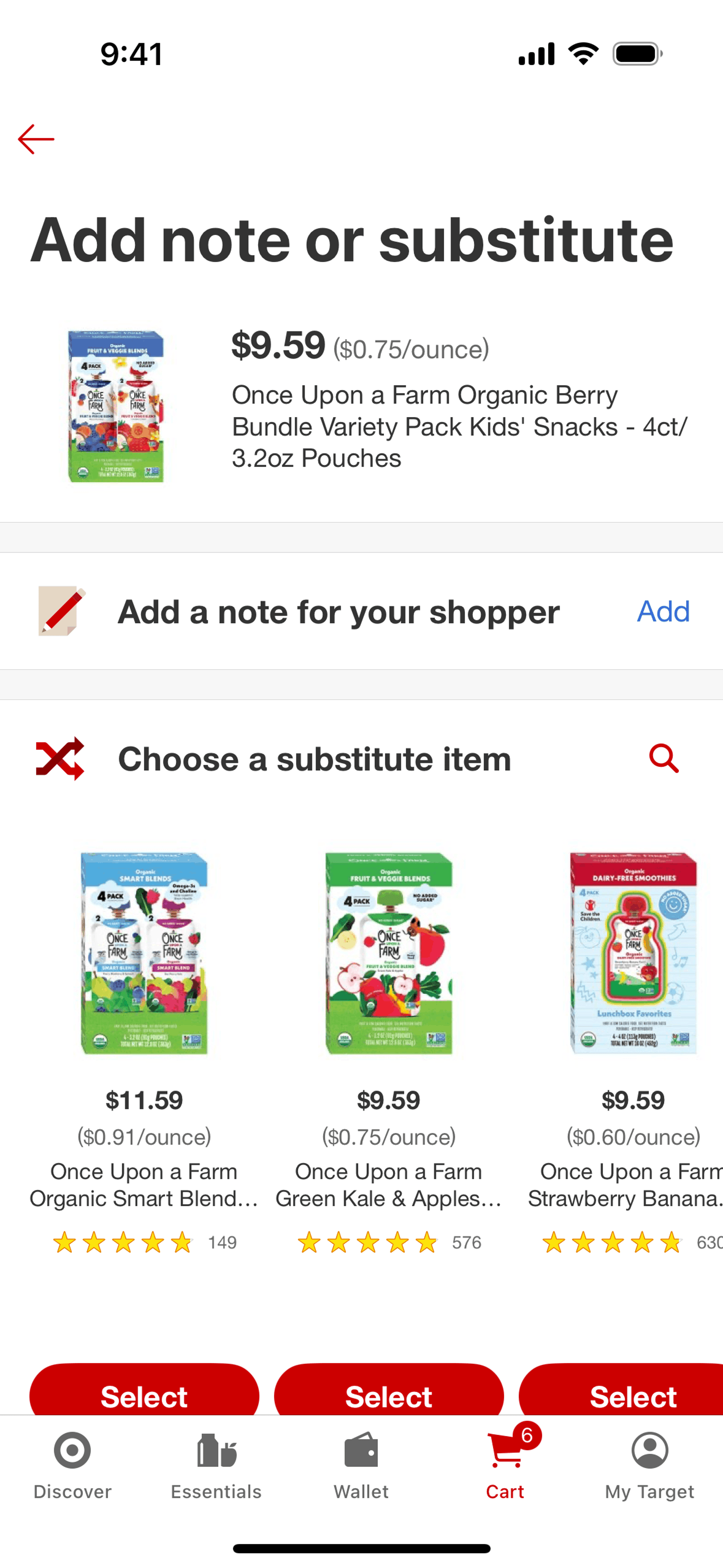 Target iOS Shopping interface screenshot 21