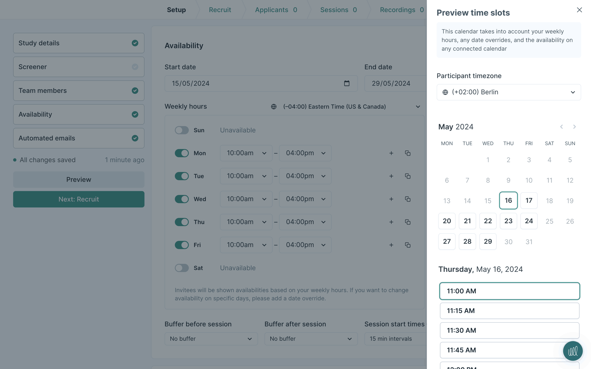 Lyssna Web Business interface screenshot 21
