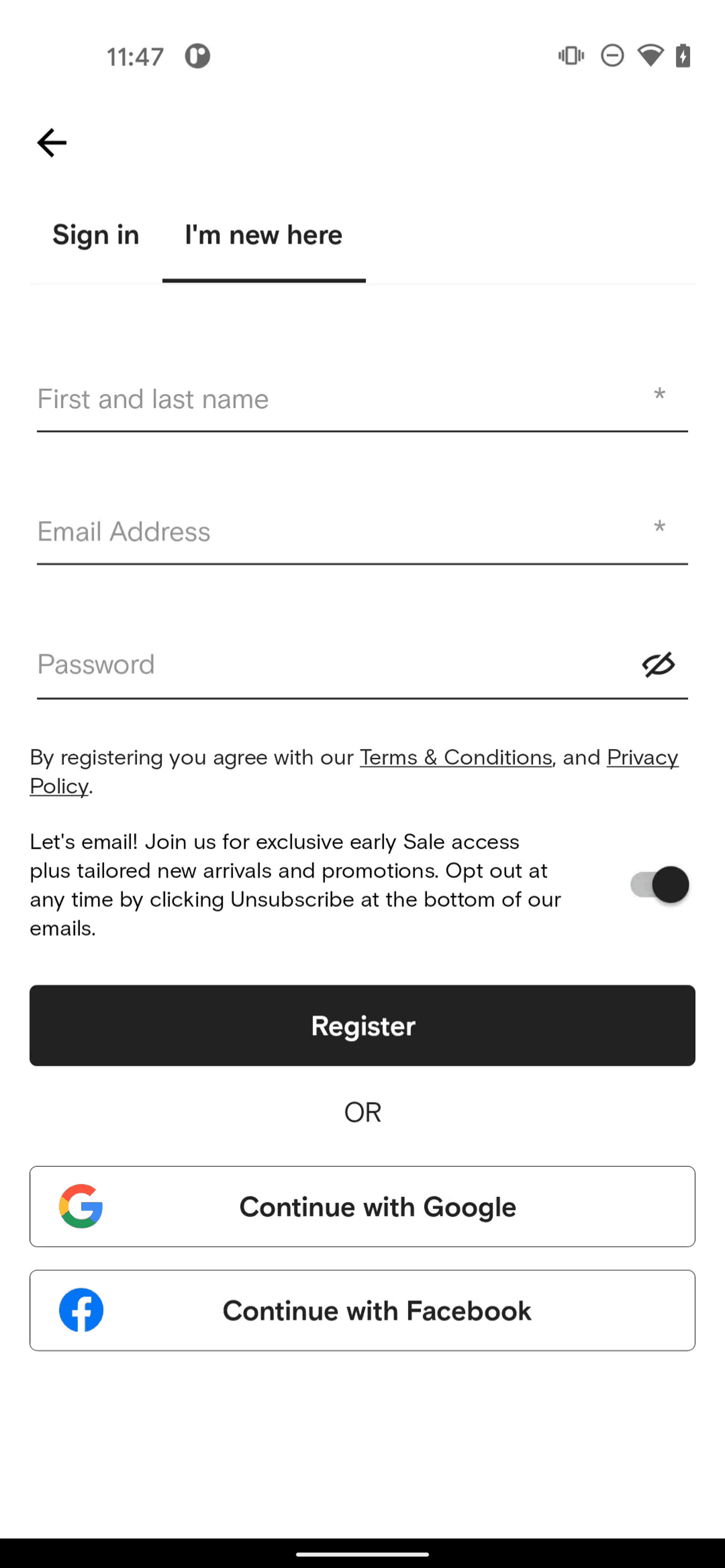 FARFETCH Android Shopping interface screenshot 9