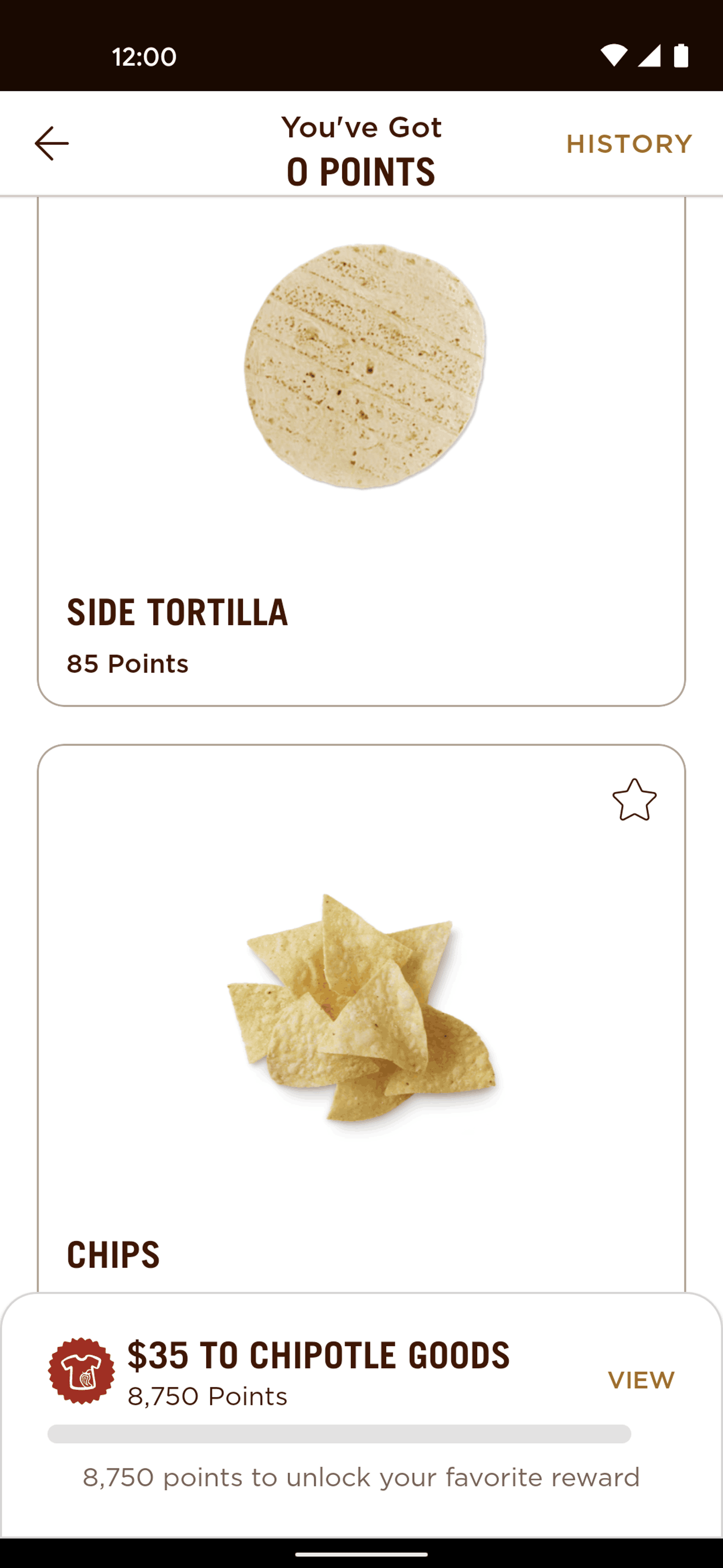 Chipotle Android Food & Drink interface screenshot 18