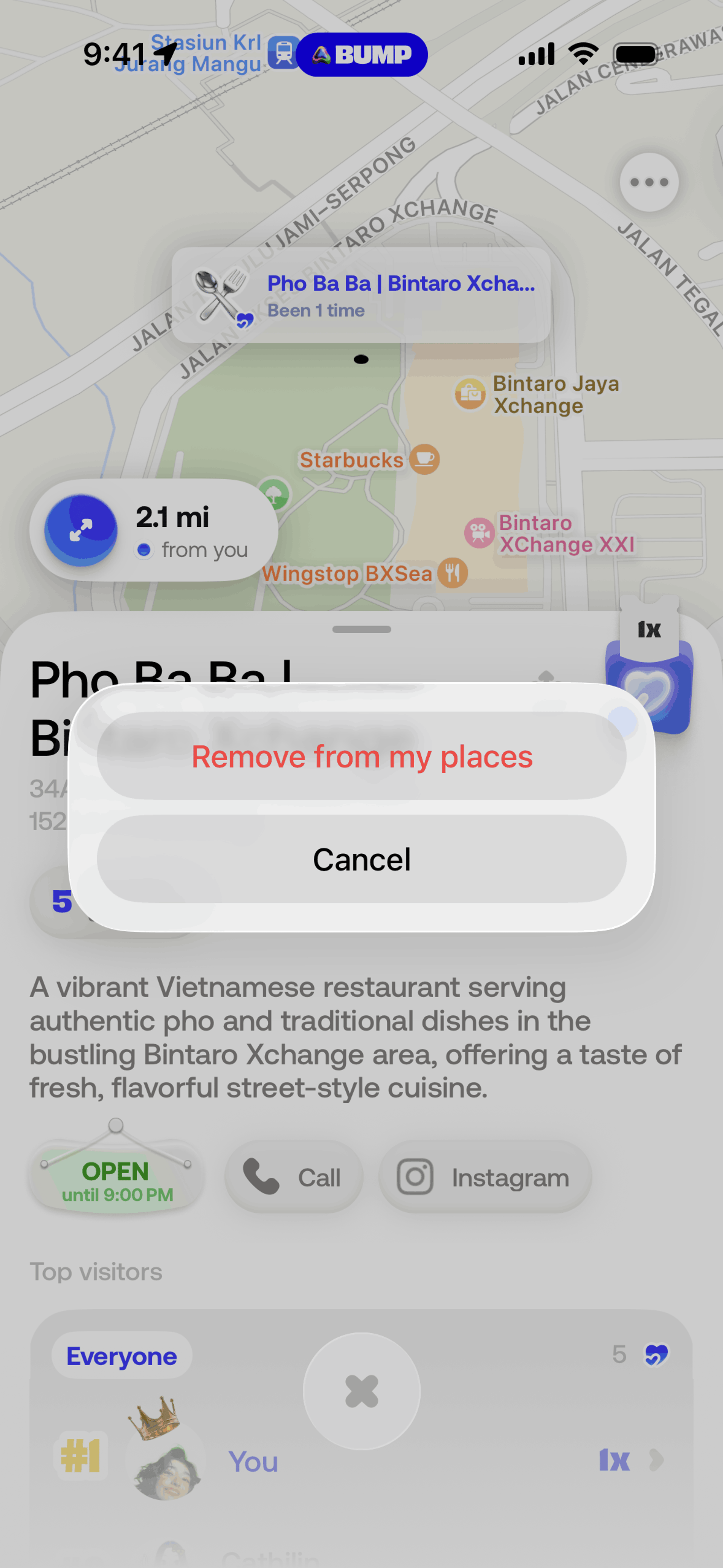 Bump iOS Social Networking interface screenshot 16