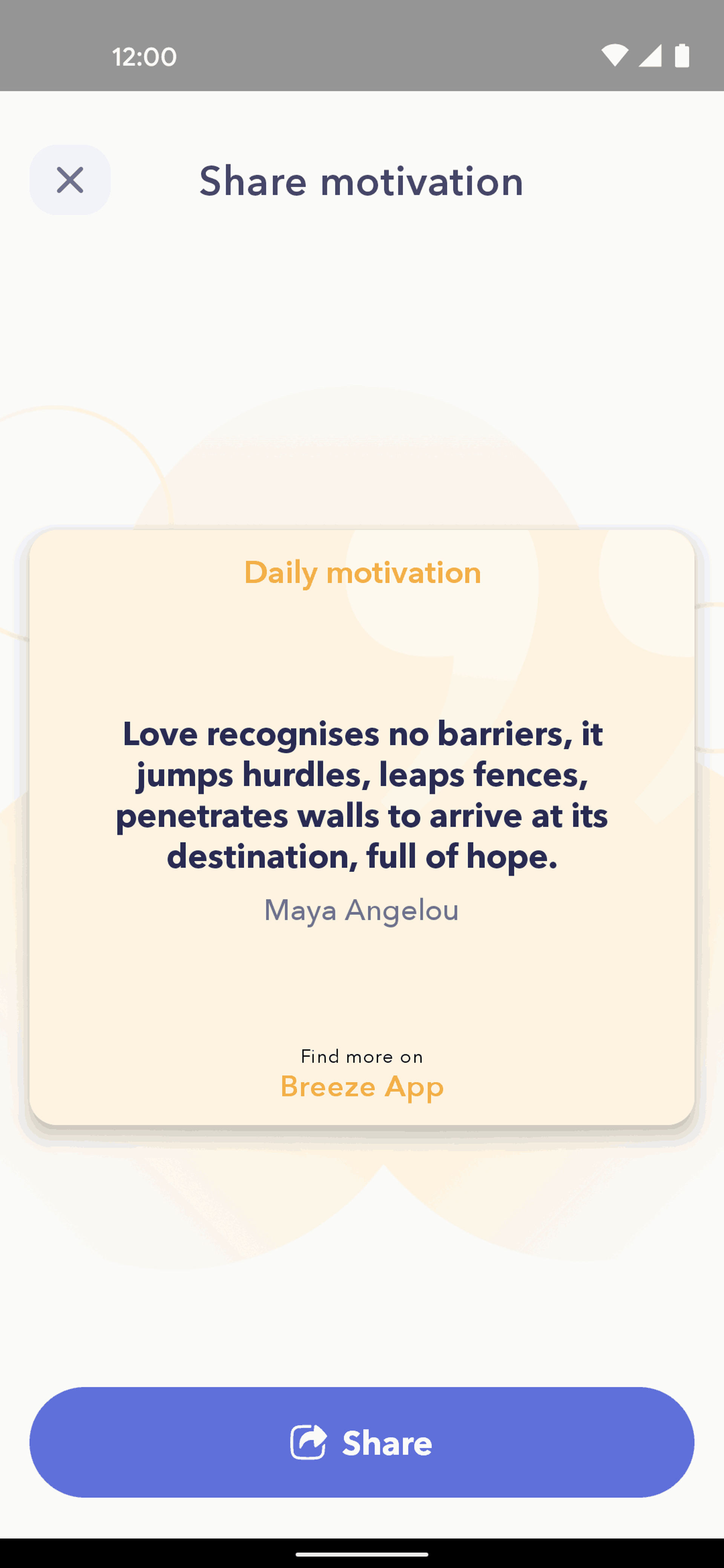 Breeze Android Health & Fitness interface screenshot 8