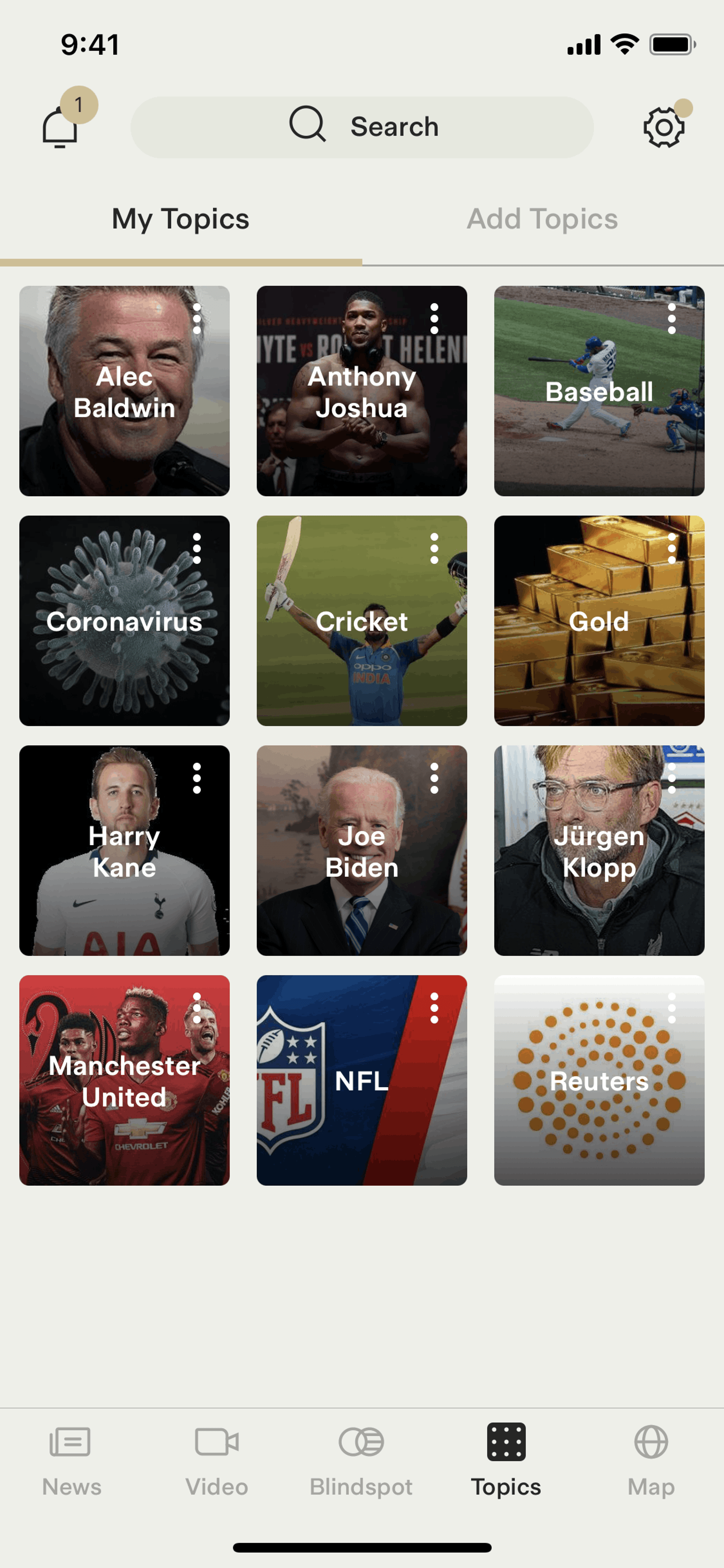 Ground News iOS News interface screenshot 2