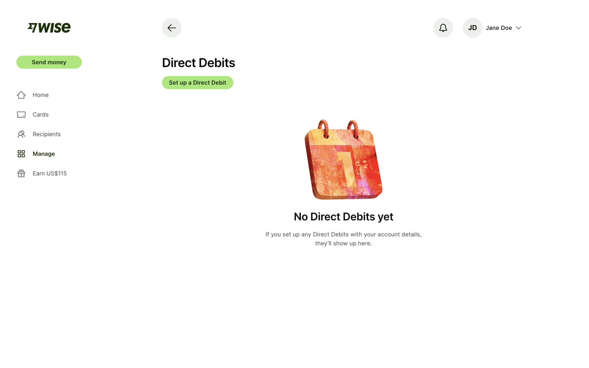 Wise Web Finance interface screenshot 12