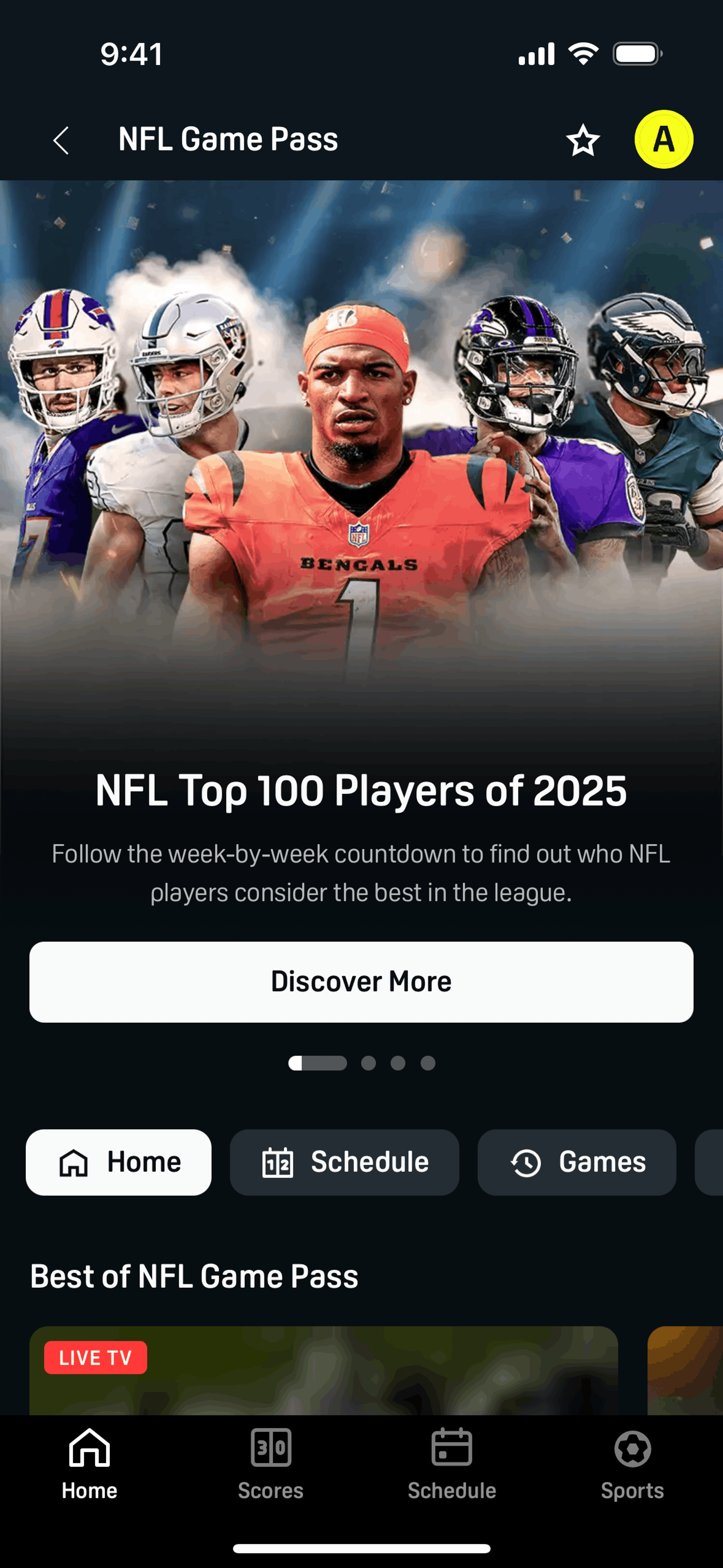 DAZN iOS Sports interface screenshot 21