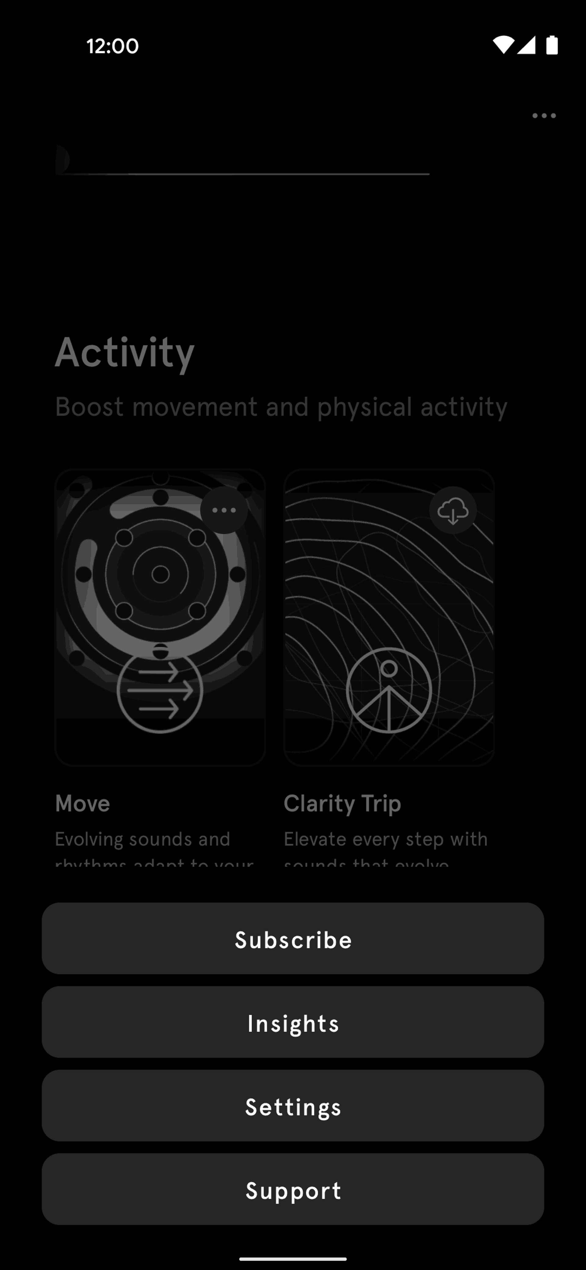Endel Android Health & Fitness interface screenshot 7