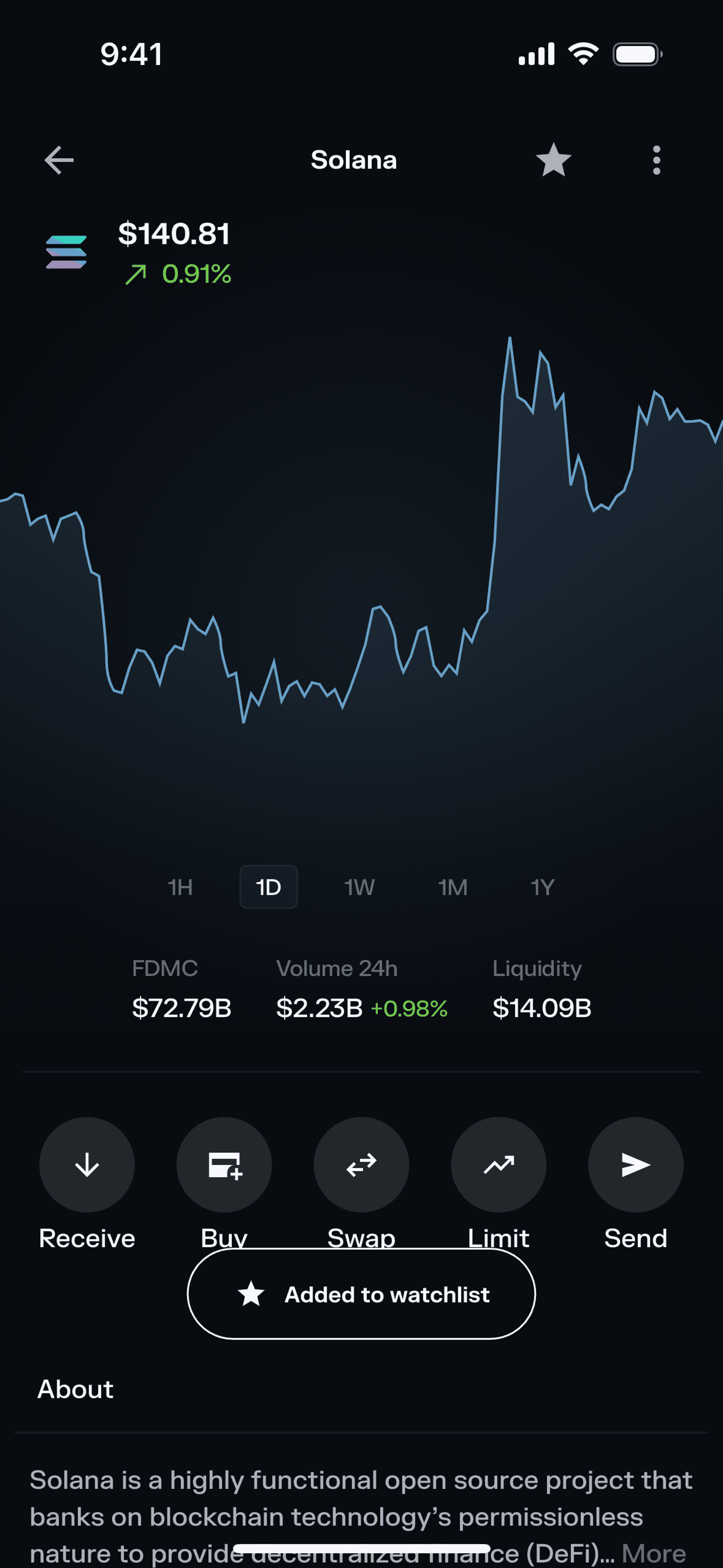 Solflare iOS Crypto & Web3 interface screenshot 8
