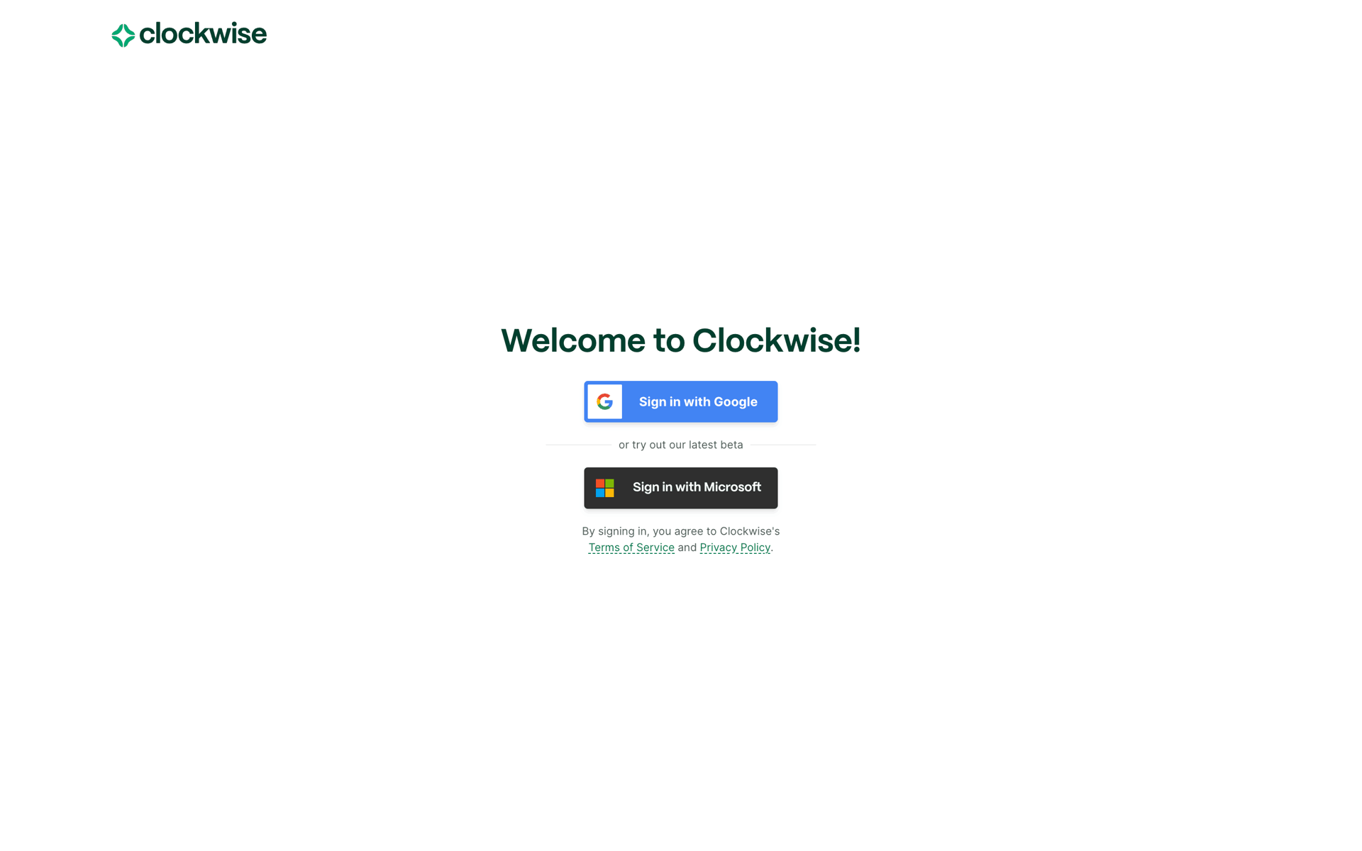 Clockwise Web Productivity interface screenshot 3