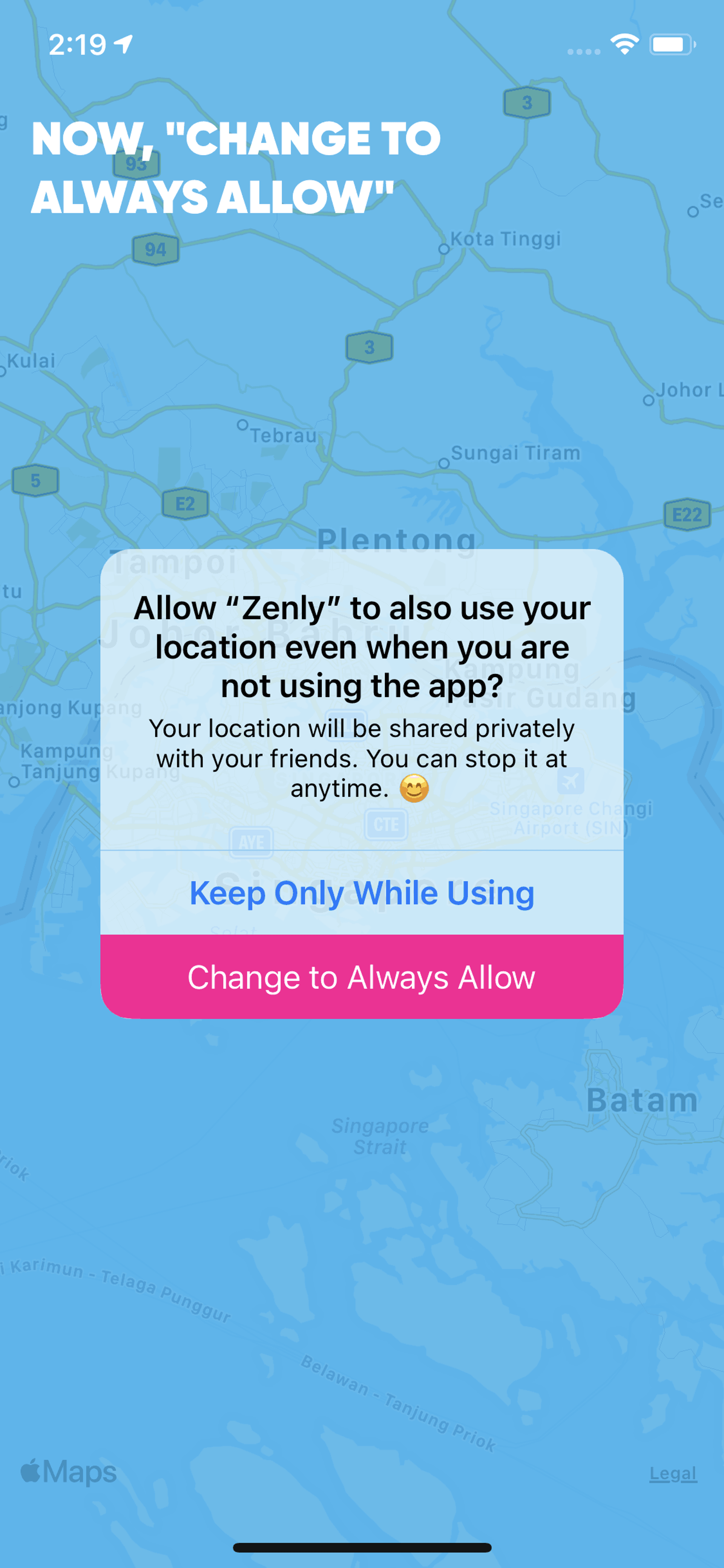 zenly iOS Social Networking interface screenshot 15