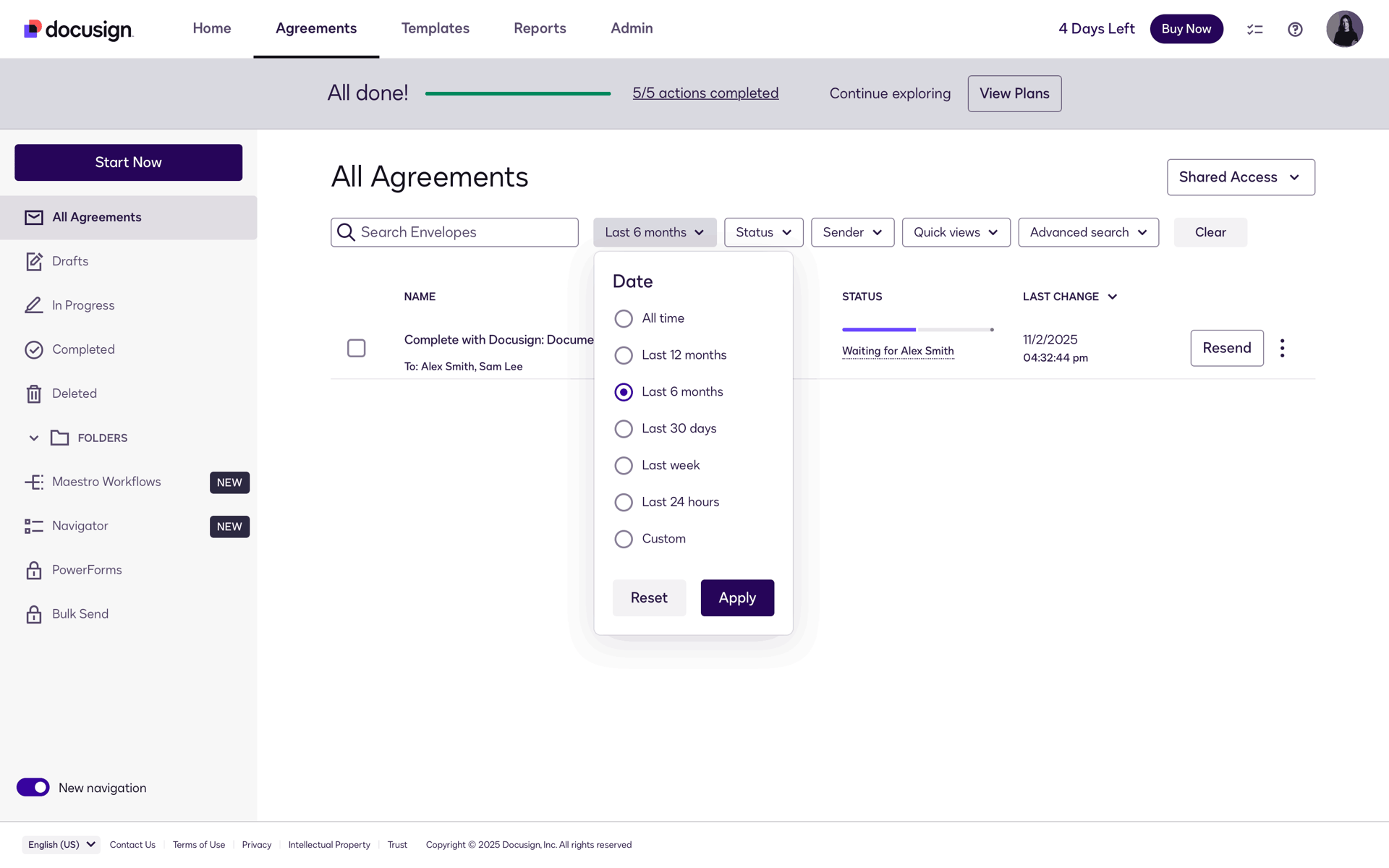 Docusign Web Business interface screenshot 5