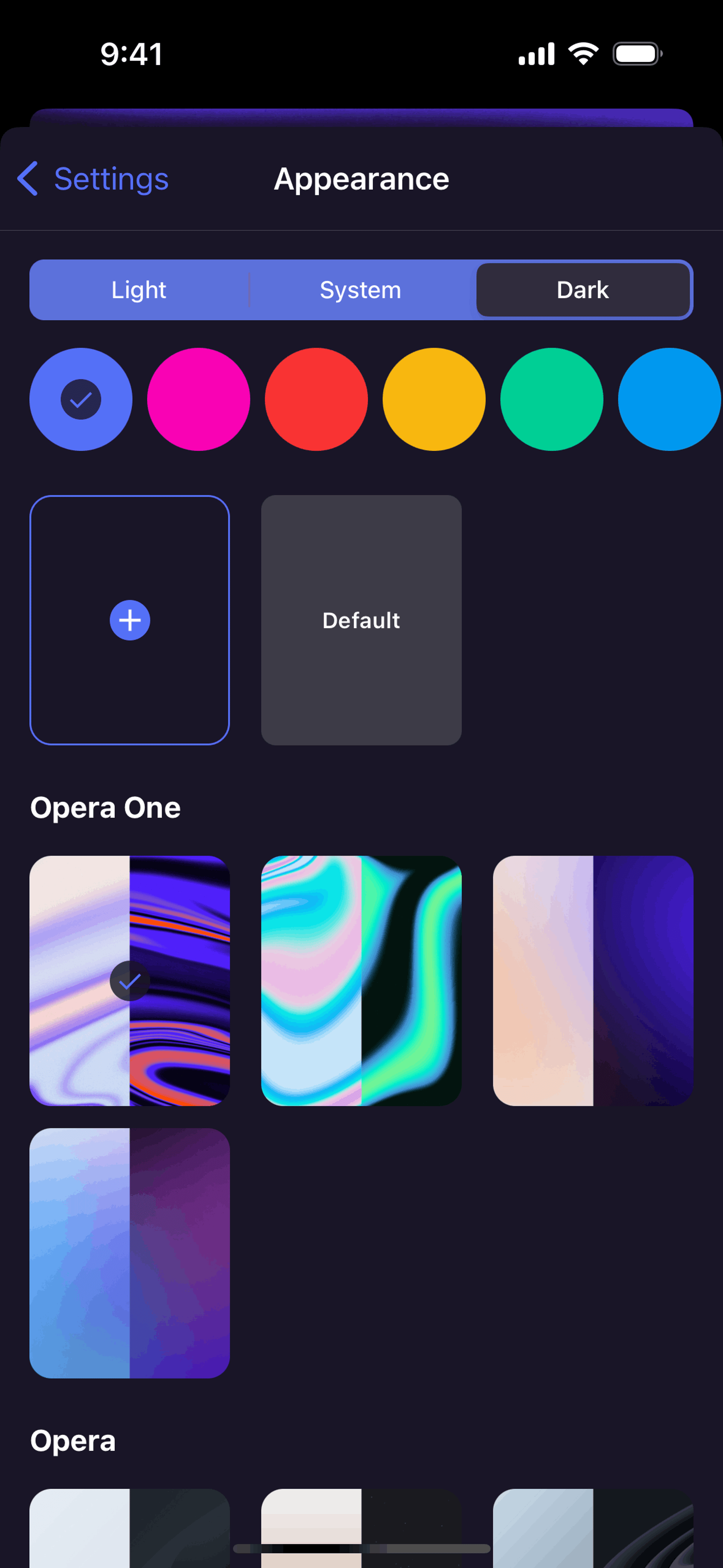 Opera iOS Utilities interface screenshot 19