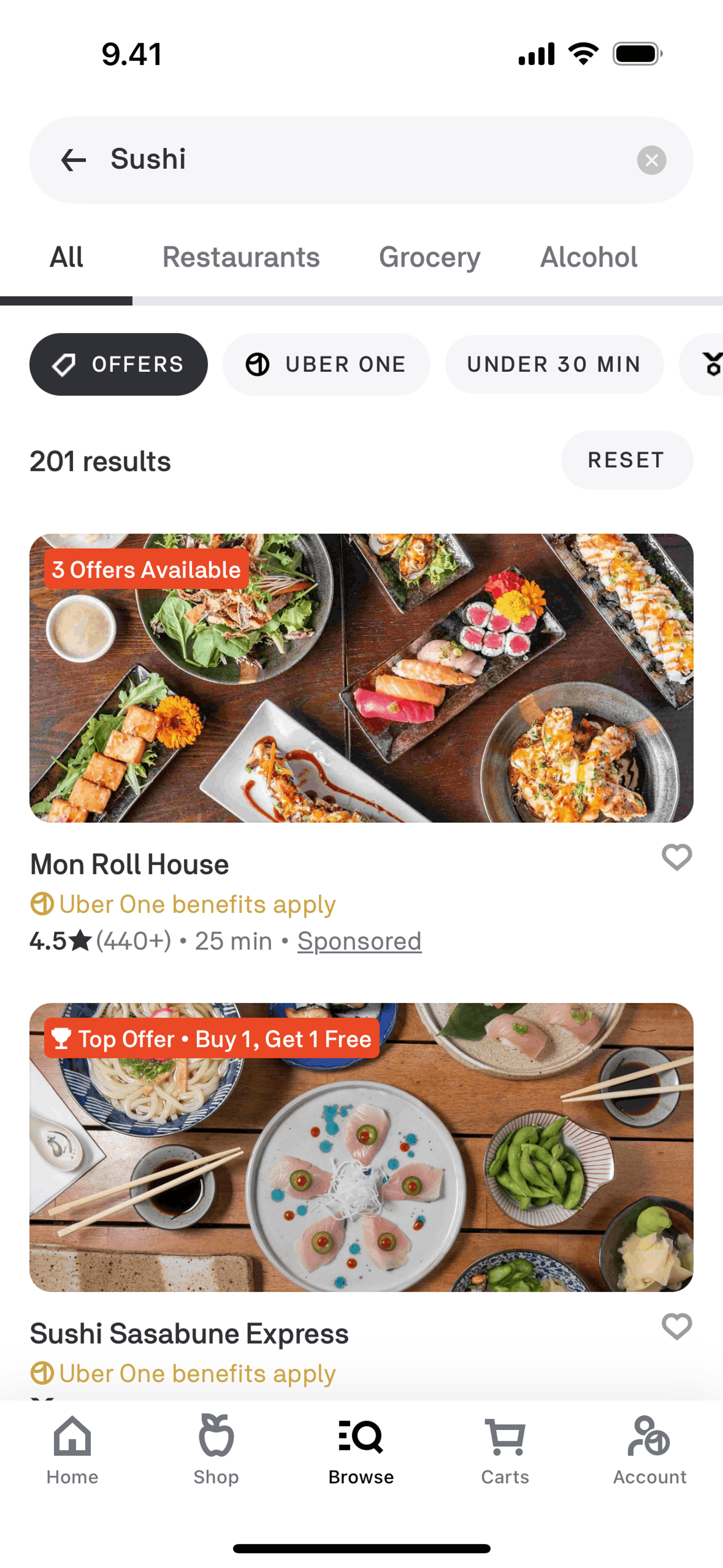 Postmates iOS Food & Drink interface screenshot 12