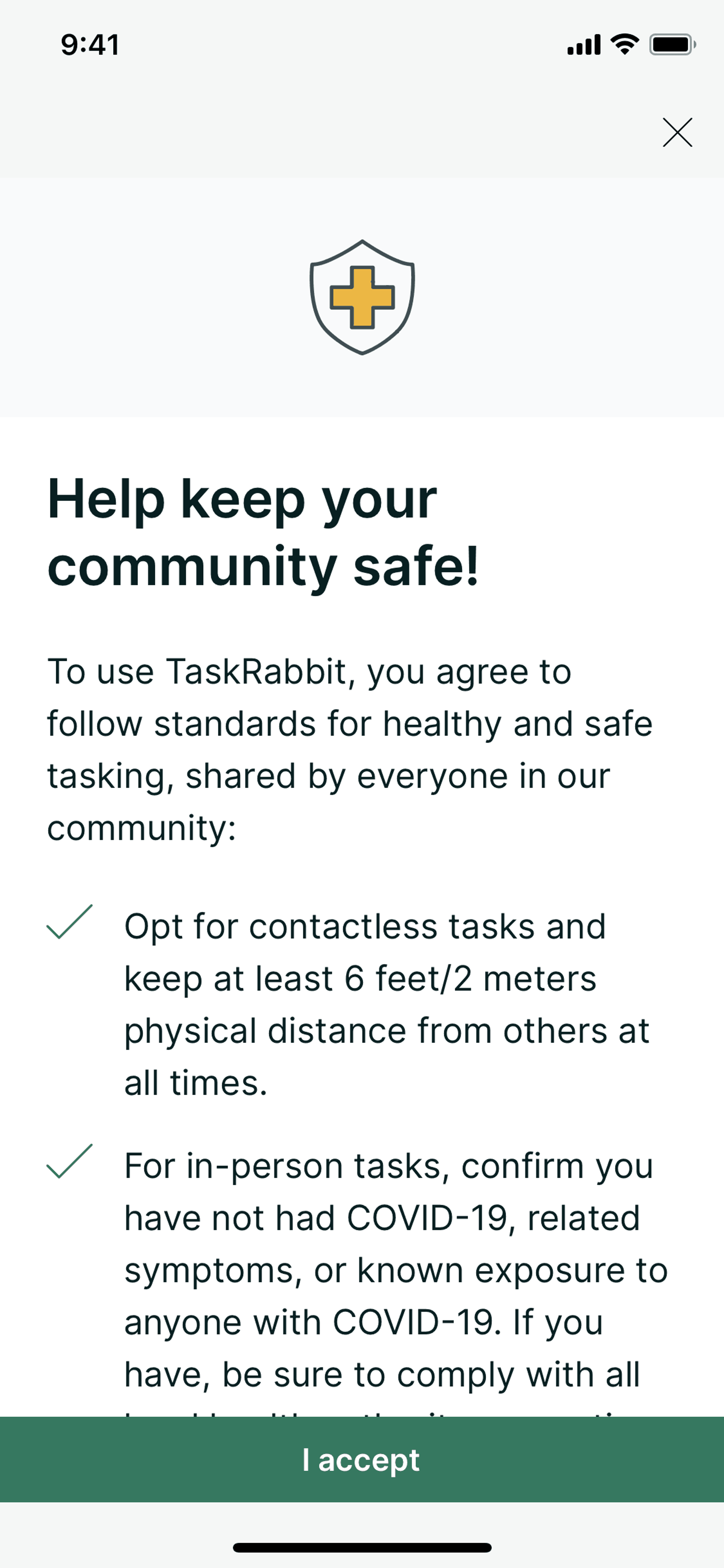 TaskRabbit iOS Lifestyle interface screenshot 18