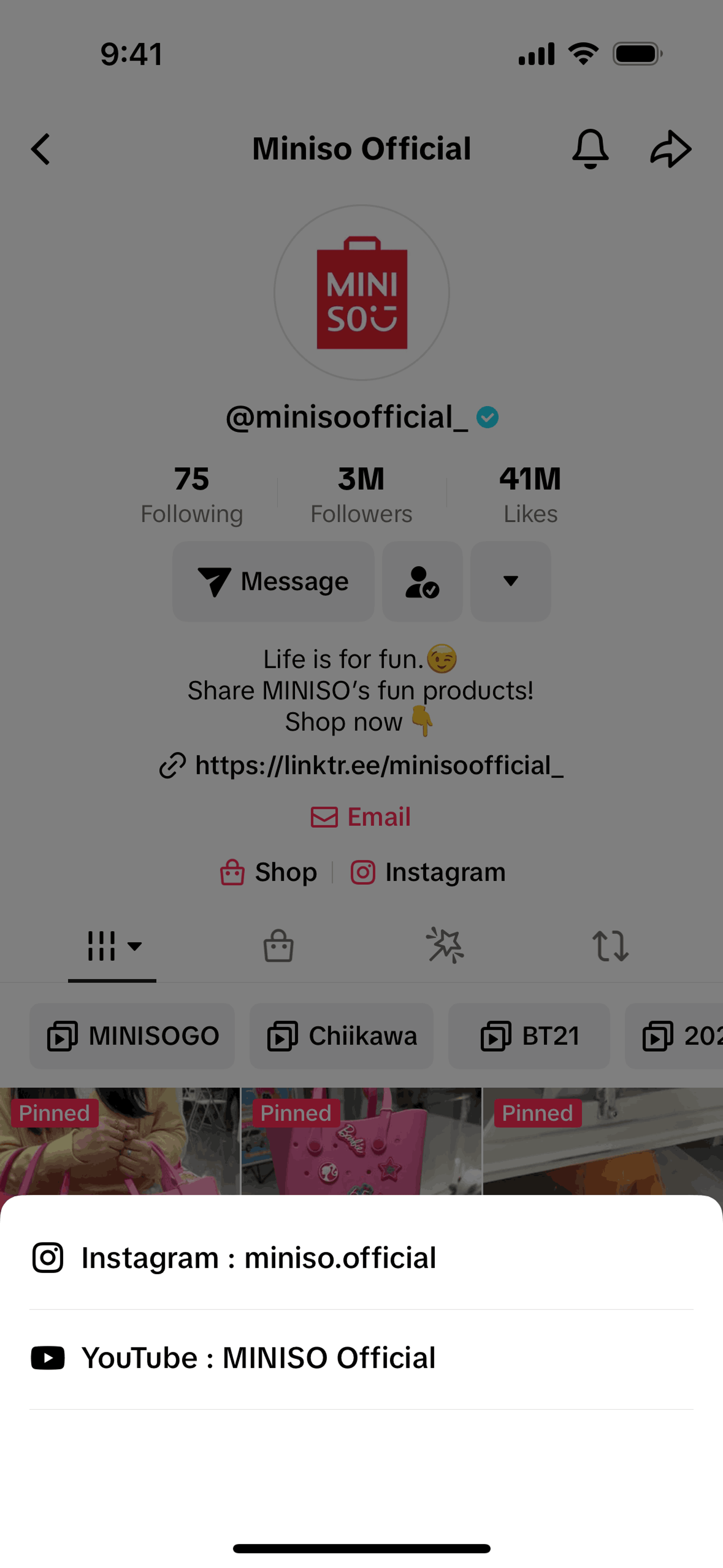TikTok iOS Social Networking interface screenshot 15