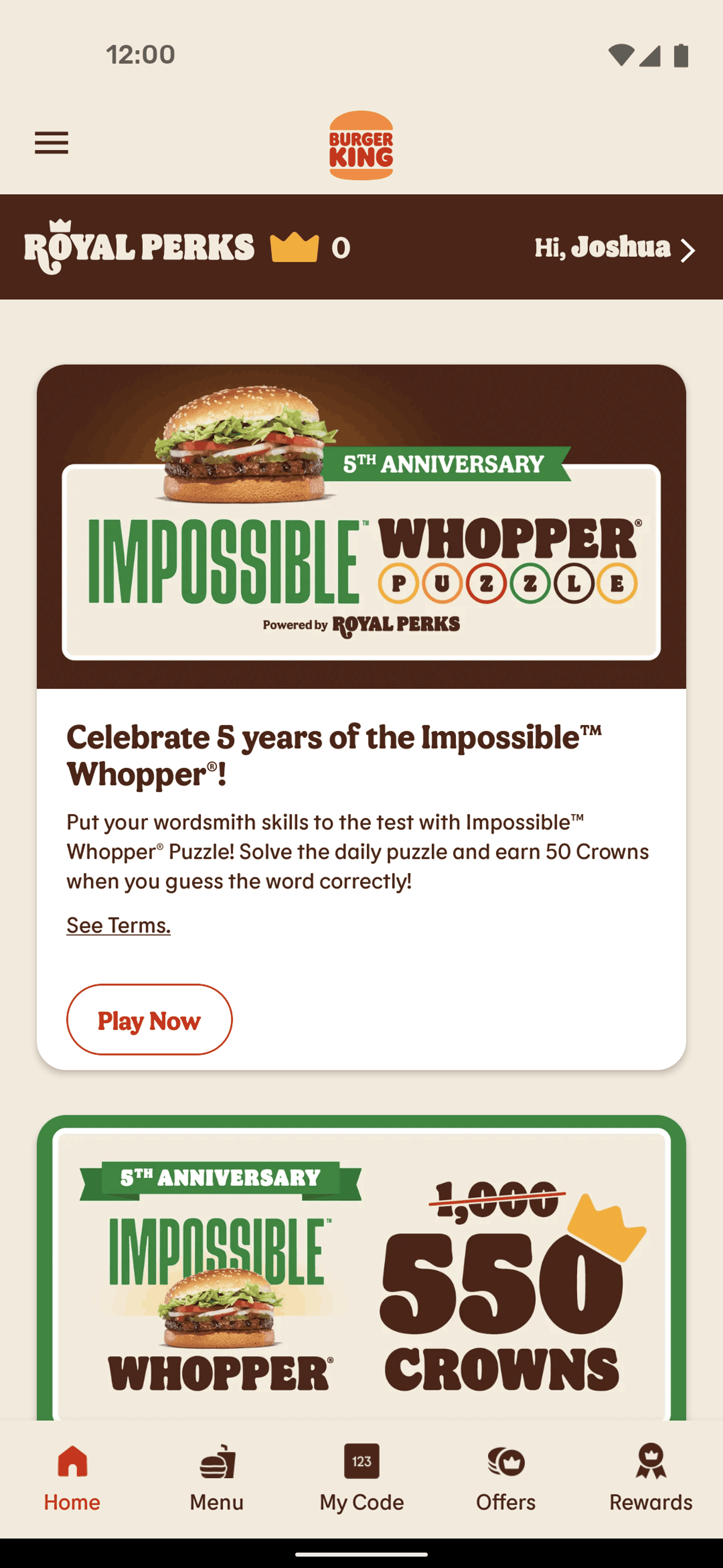Burger King Android Food & Drink interface screenshot 18