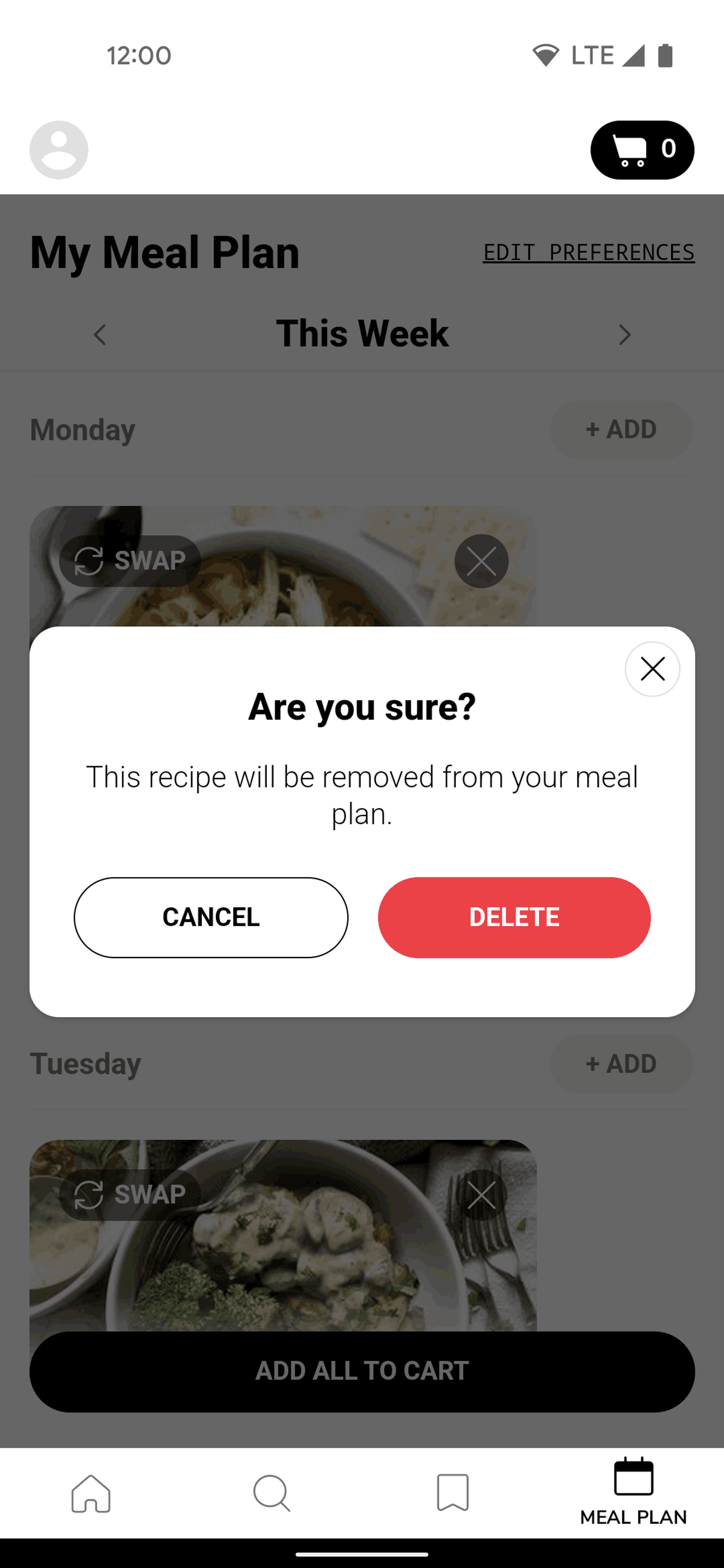 SideChef Android Food & Drink interface screenshot 18