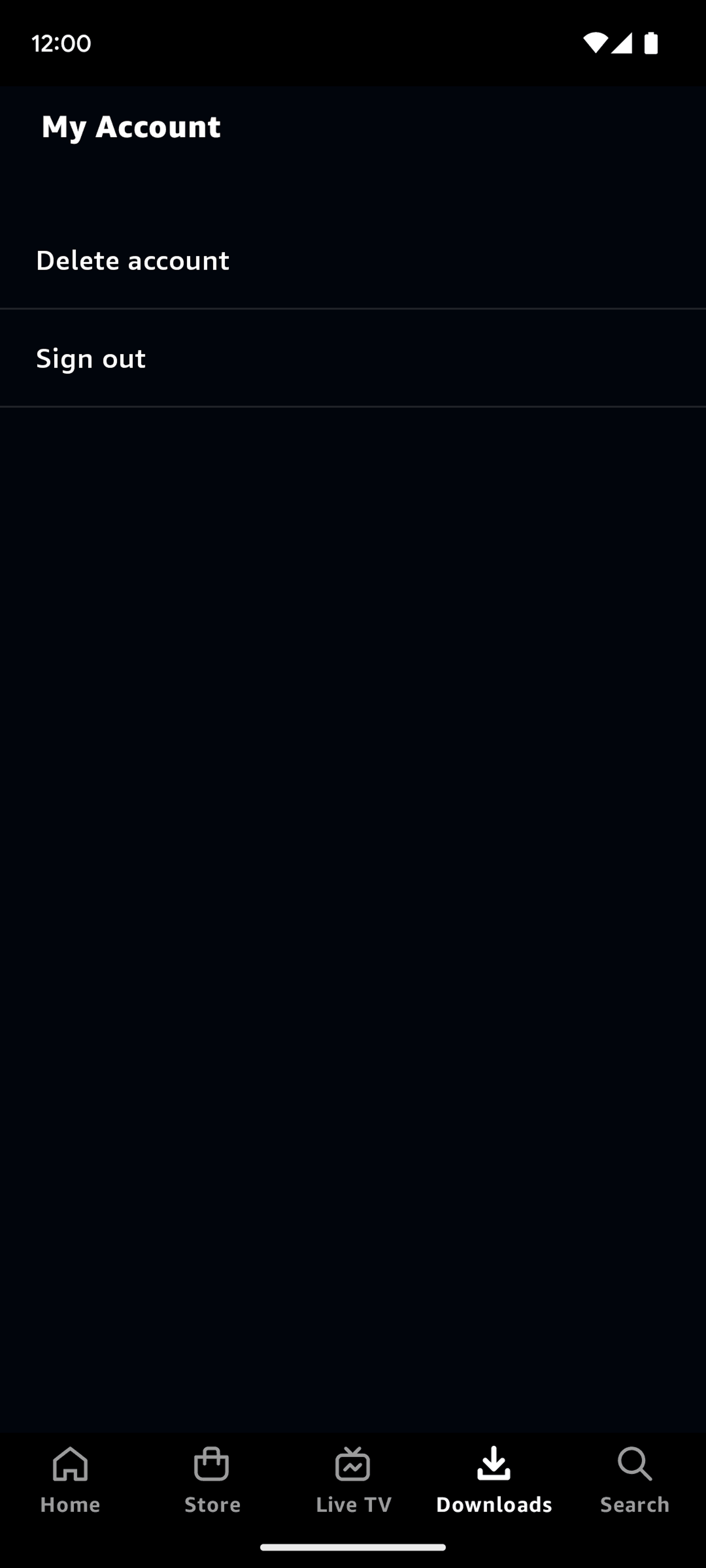 Prime Video Android Entertainment interface screenshot 17