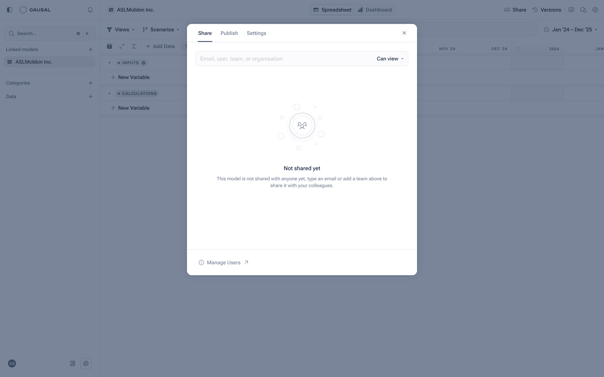 Causal Web Productivity interface screenshot 18