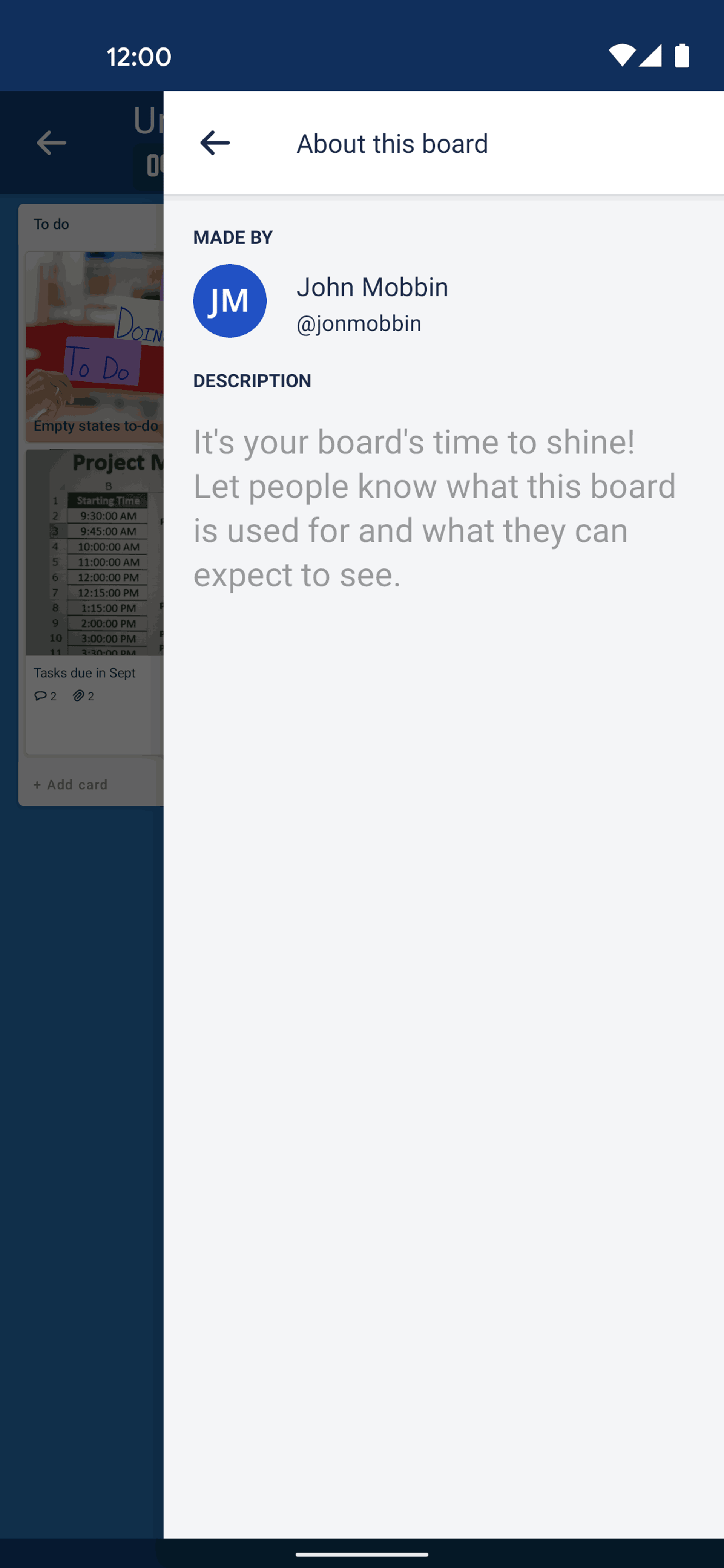 Trello Android Business interface screenshot 19