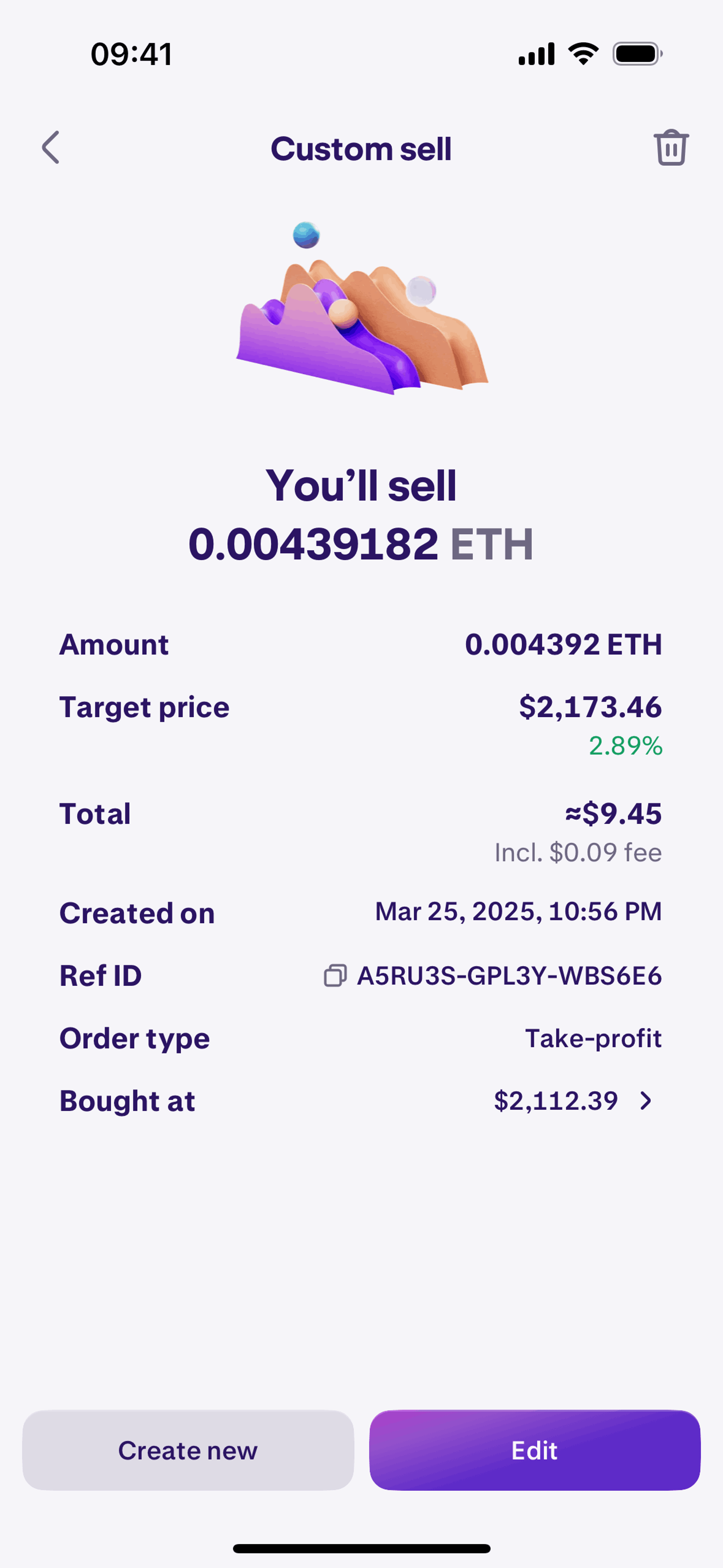 Kraken iOS Finance interface screenshot 21