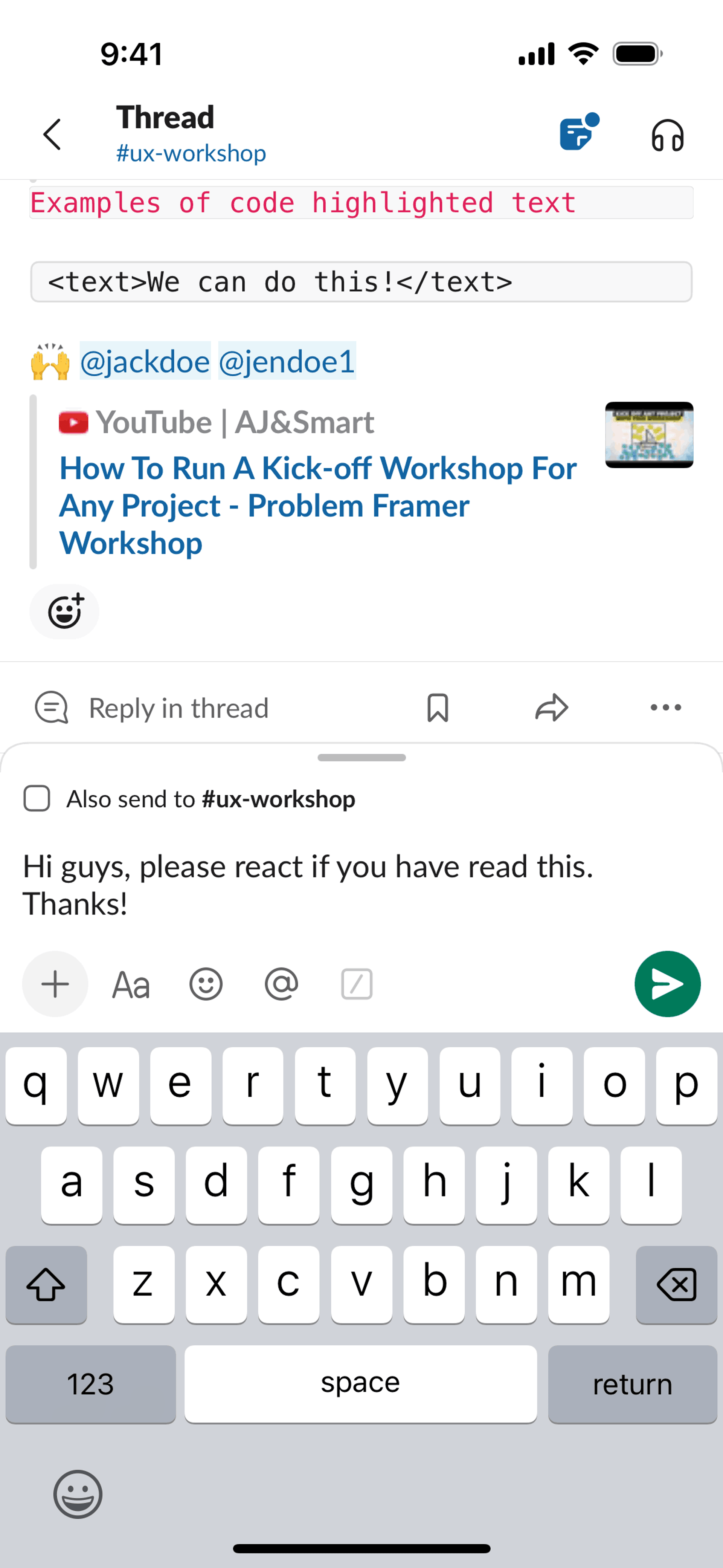 Slack iOS Business interface screenshot 20