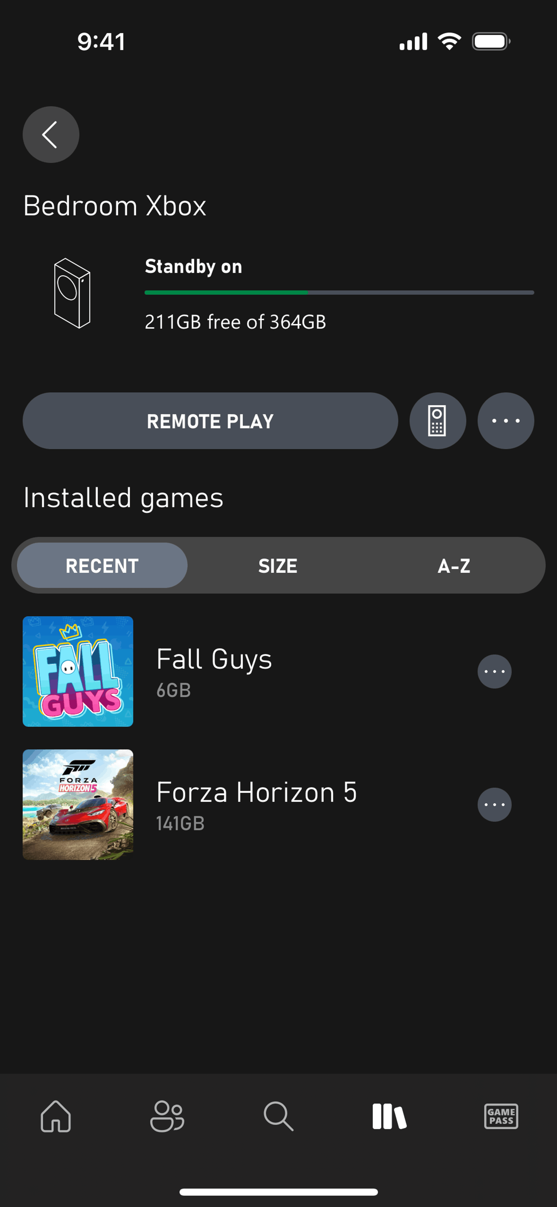 Xbox iOS Entertainment interface screenshot 14