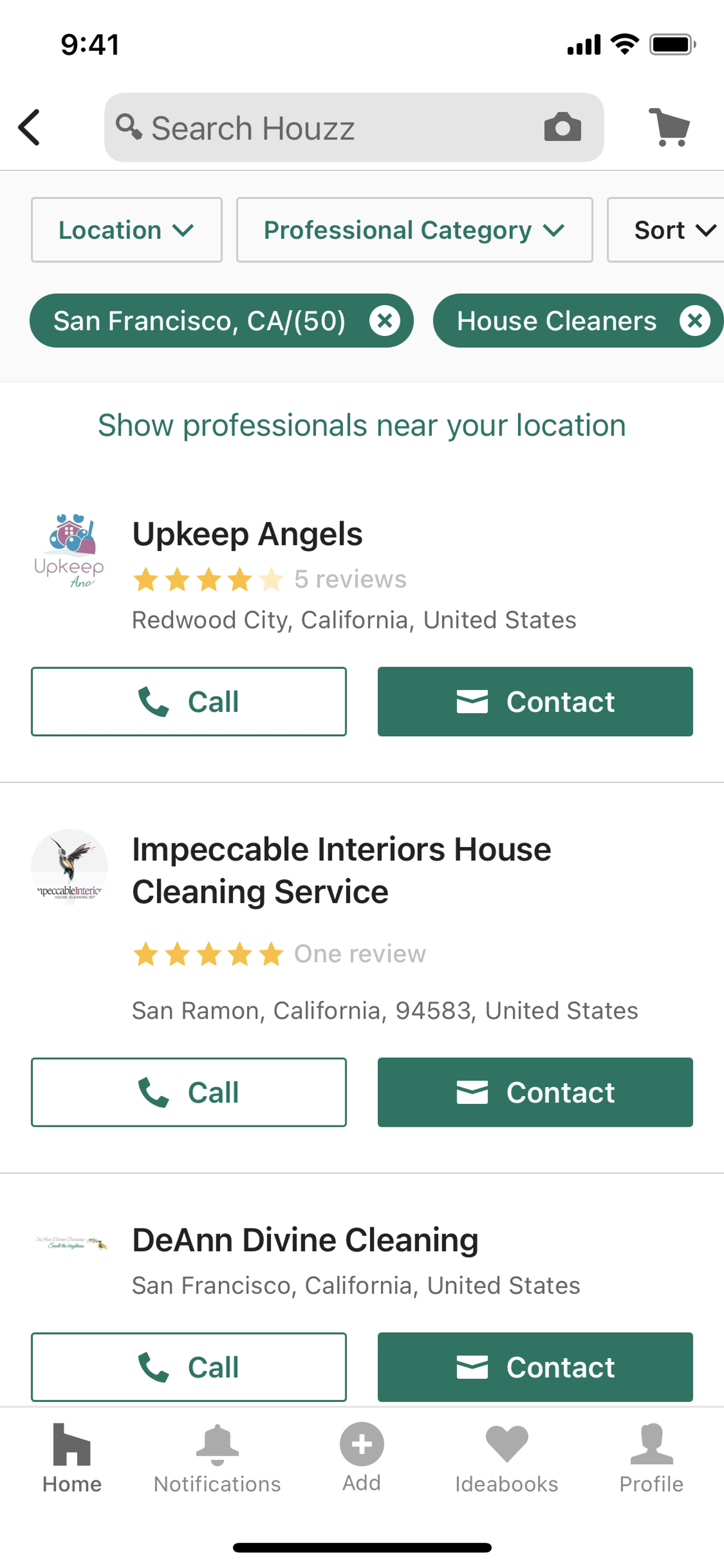 Houzz iOS Real Estate interface screenshot 24