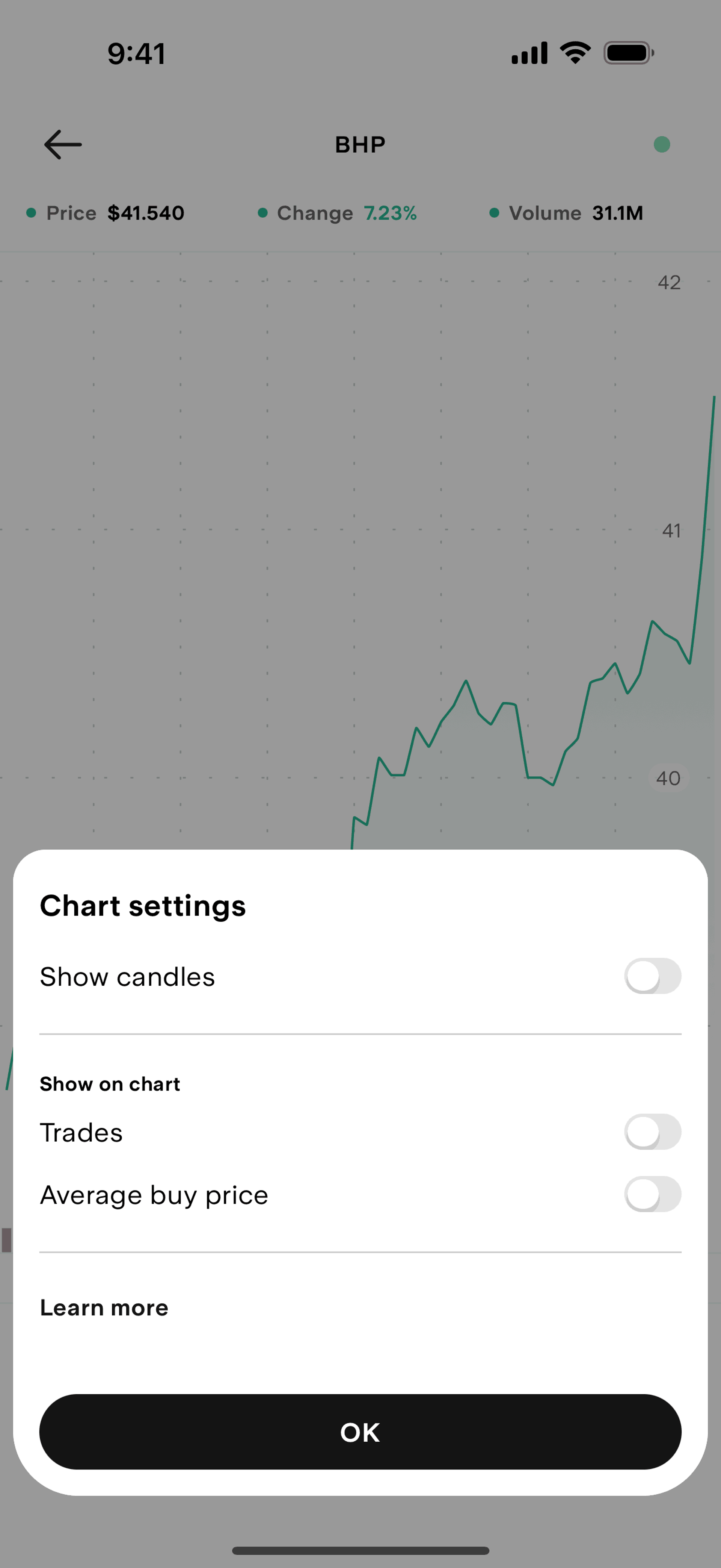 Stake iOS Finance interface screenshot 10