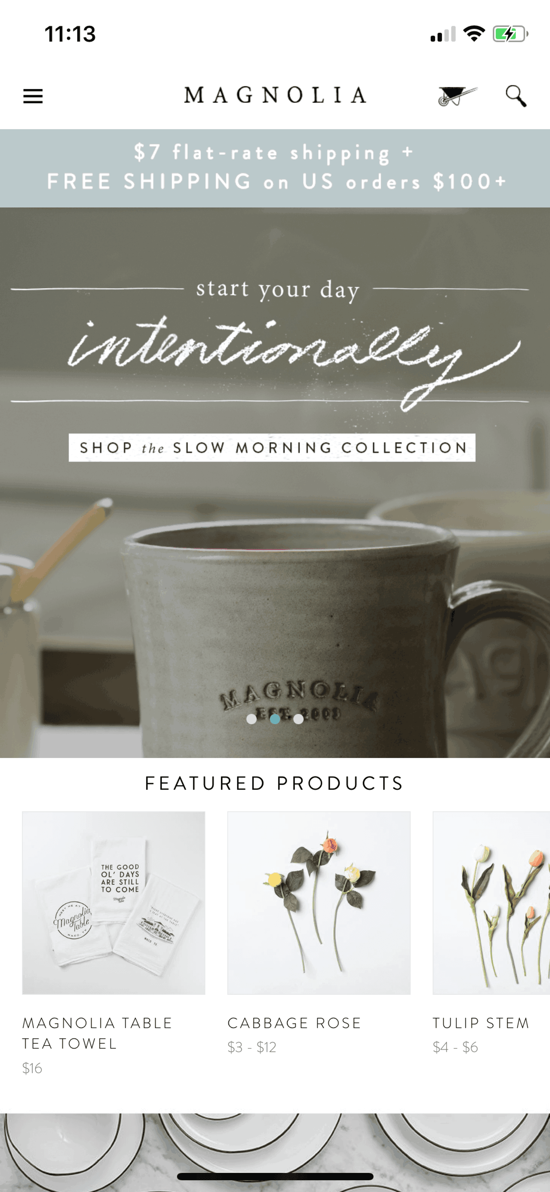 Magnolia Market iOS Shopping interface screenshot 3