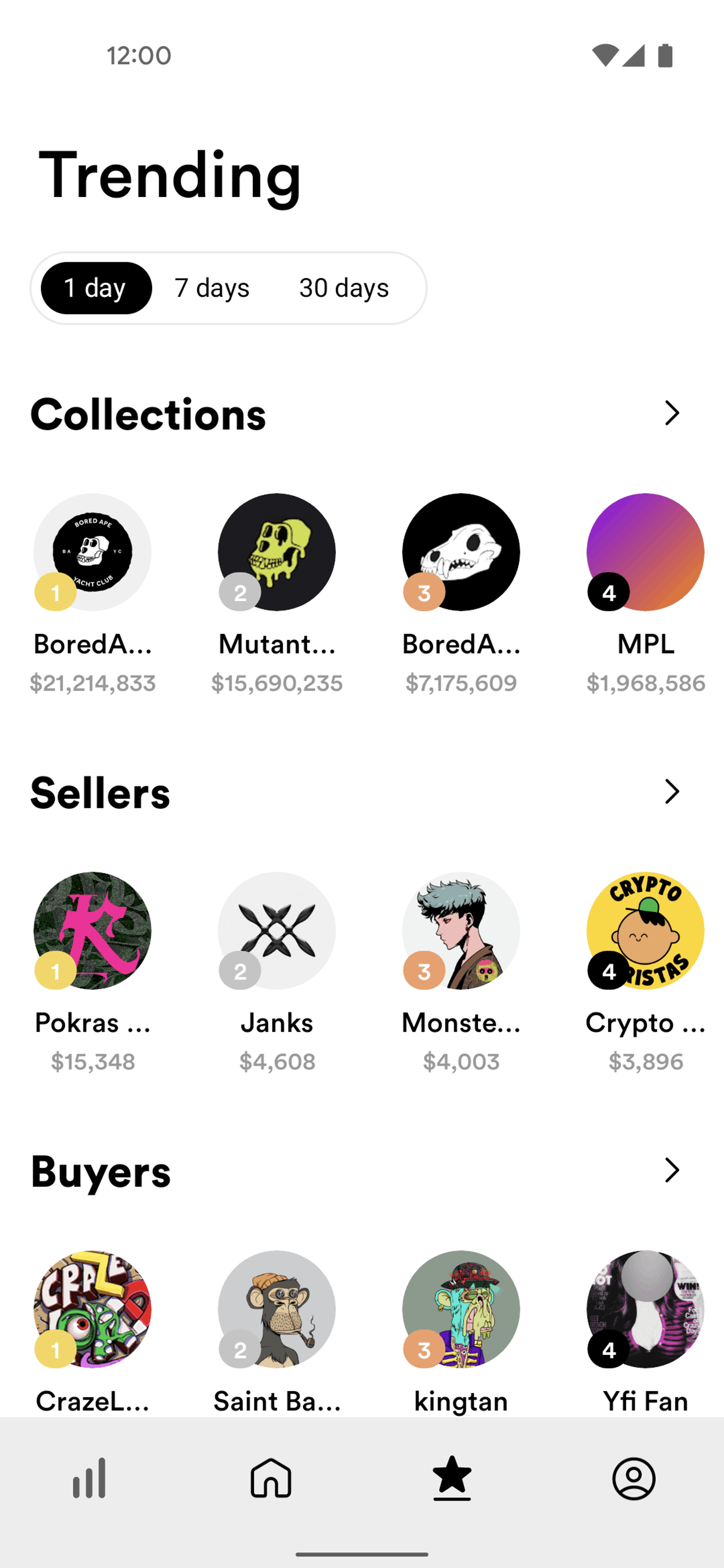 Rarible Android Shopping interface screenshot 2