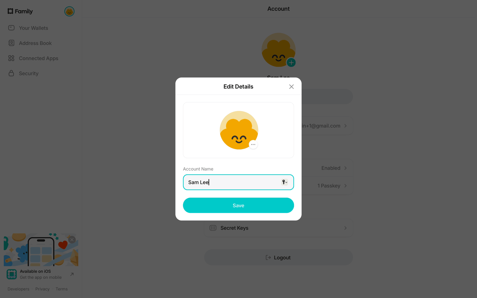 Family Web Crypto & Web3 interface screenshot 4