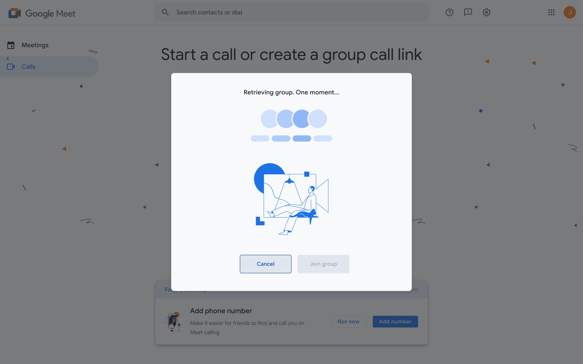 Google Meet Web Social Networking interface screenshot 3