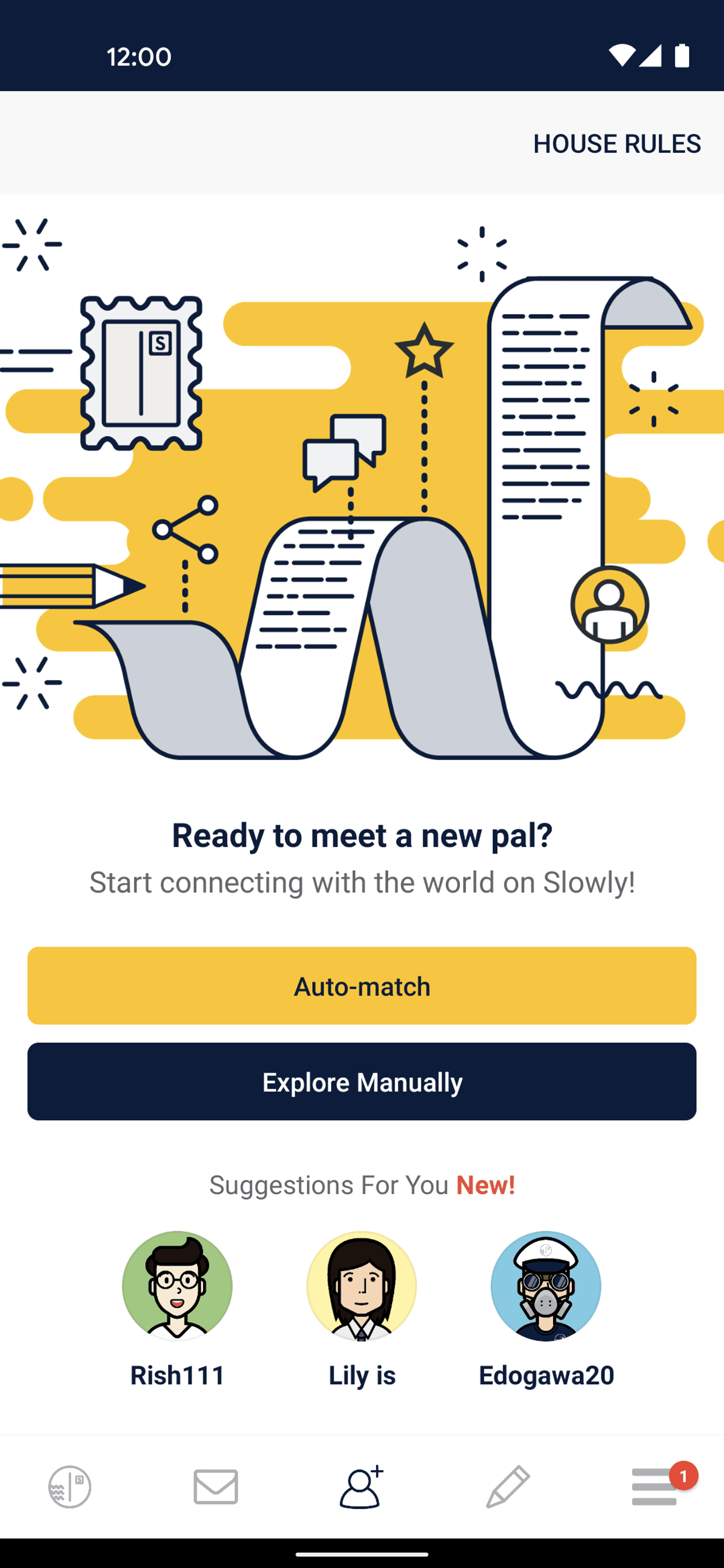 Slowly Android Lifestyle interface screenshot 2