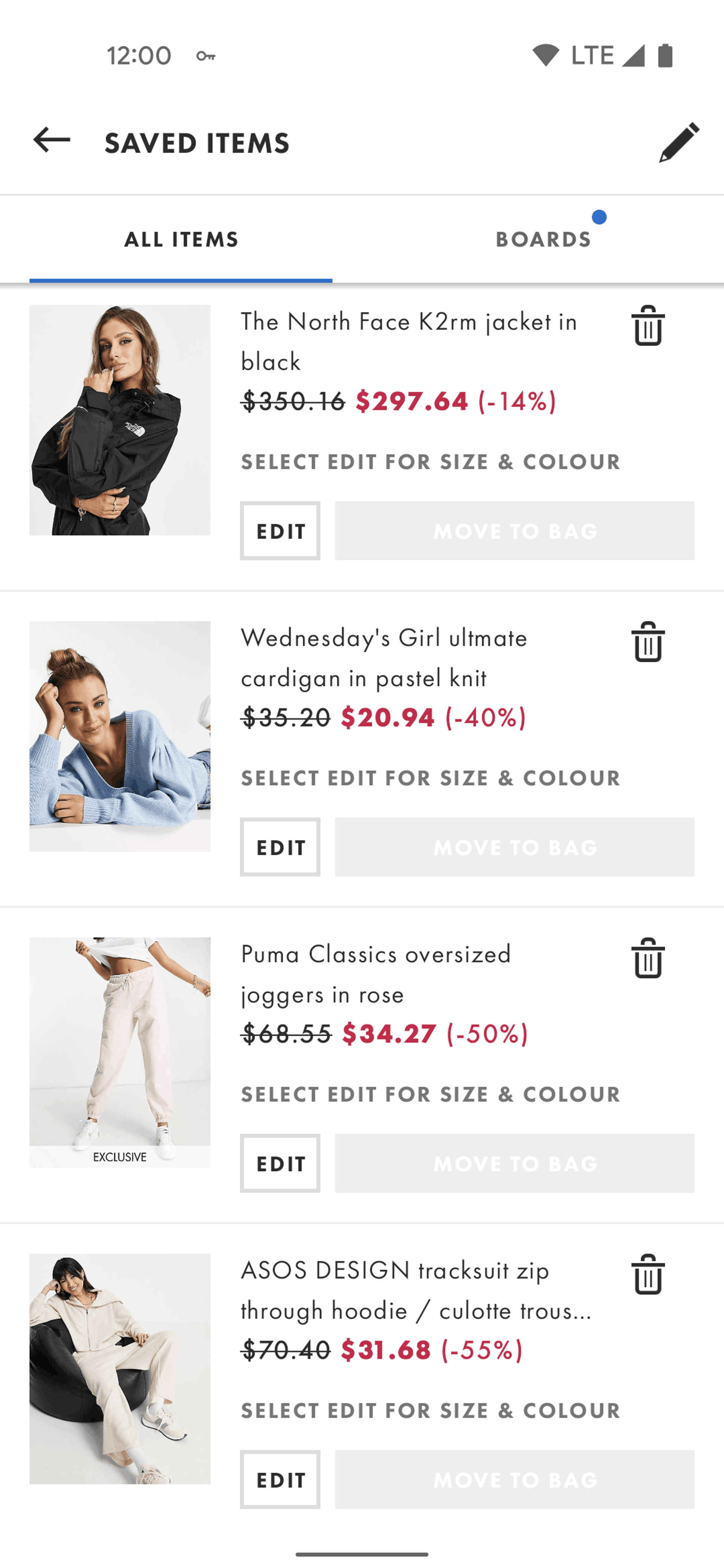 ASOS Android Shopping interface screenshot 17