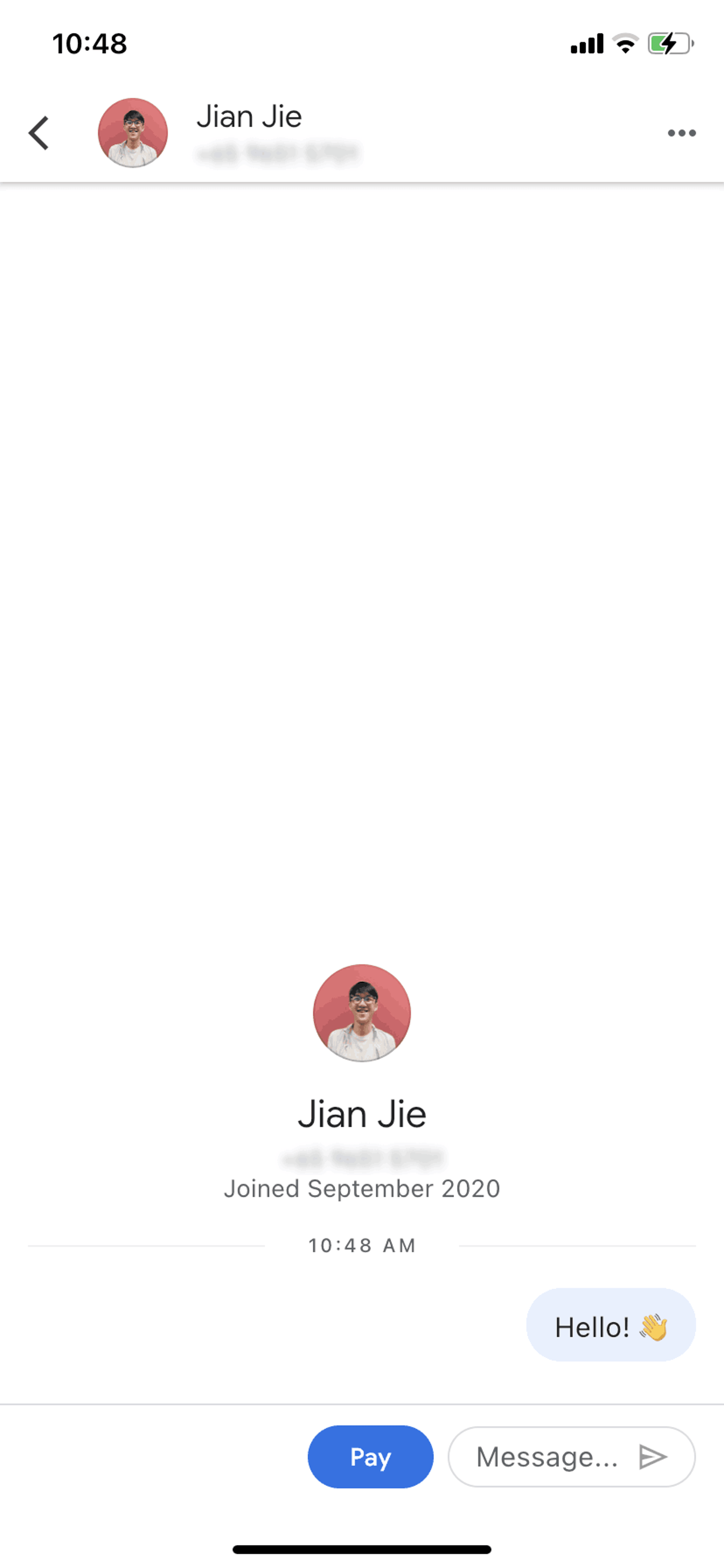 Google Pay iOS Finance interface screenshot 9
