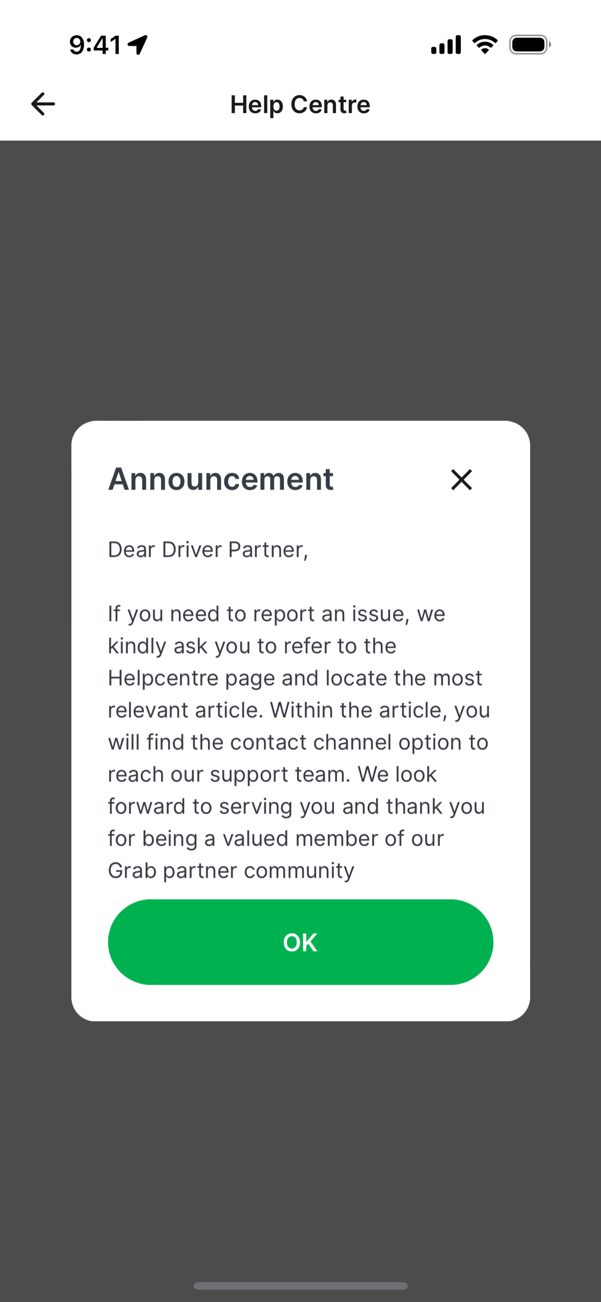Grab Driver iOS Travel & Transportation interface screenshot 12
