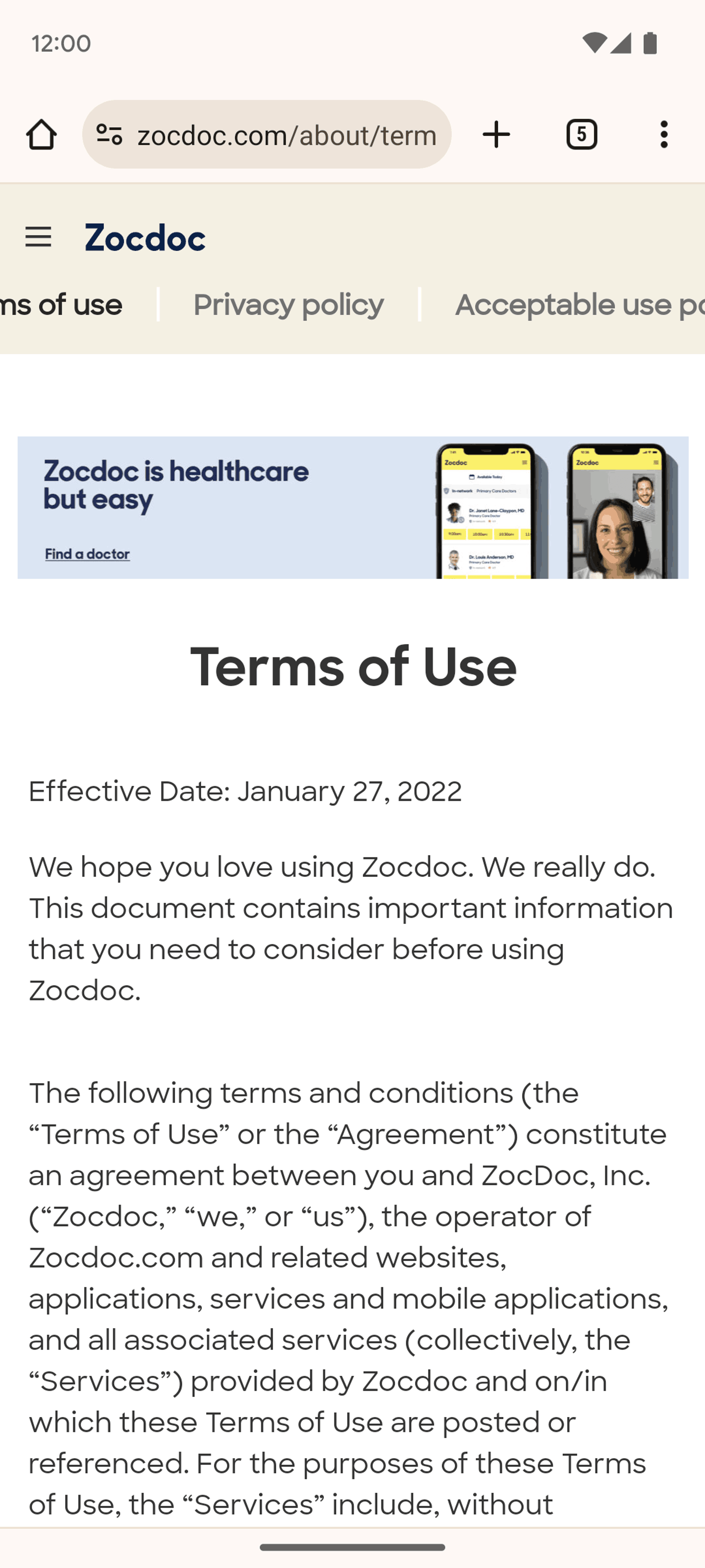 Zocdoc Android Medical interface screenshot 18