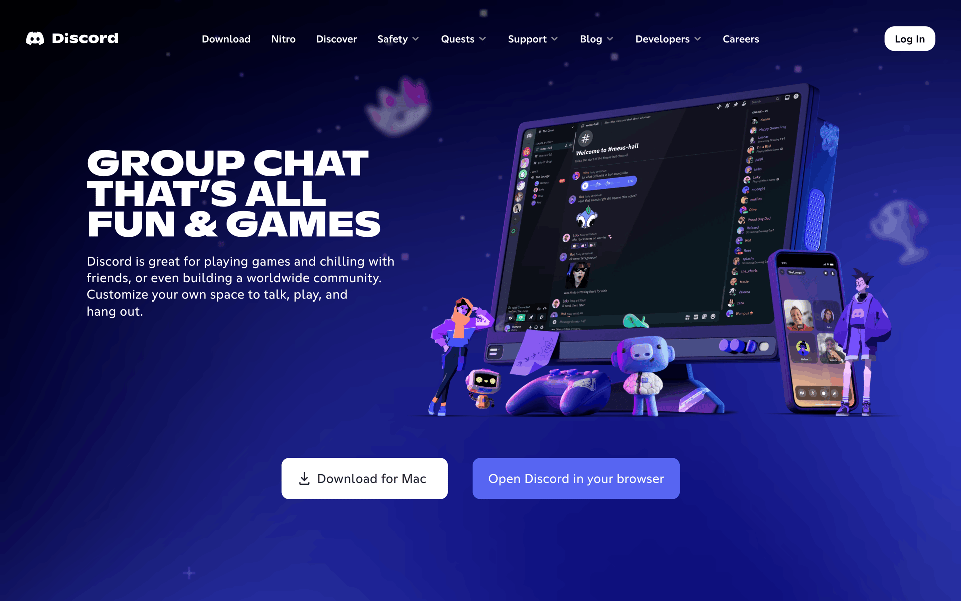 Discord Web Social Networking interface screenshot 1