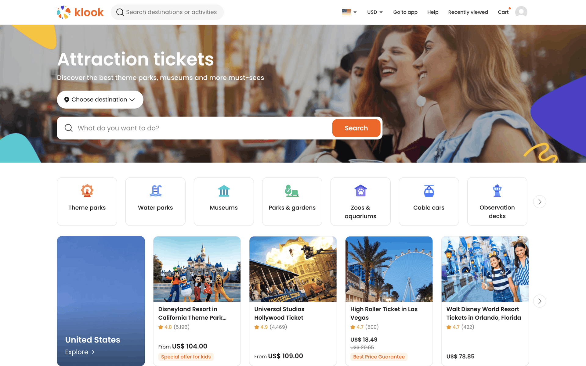 Klook Web Travel & Transportation interface screenshot 12
