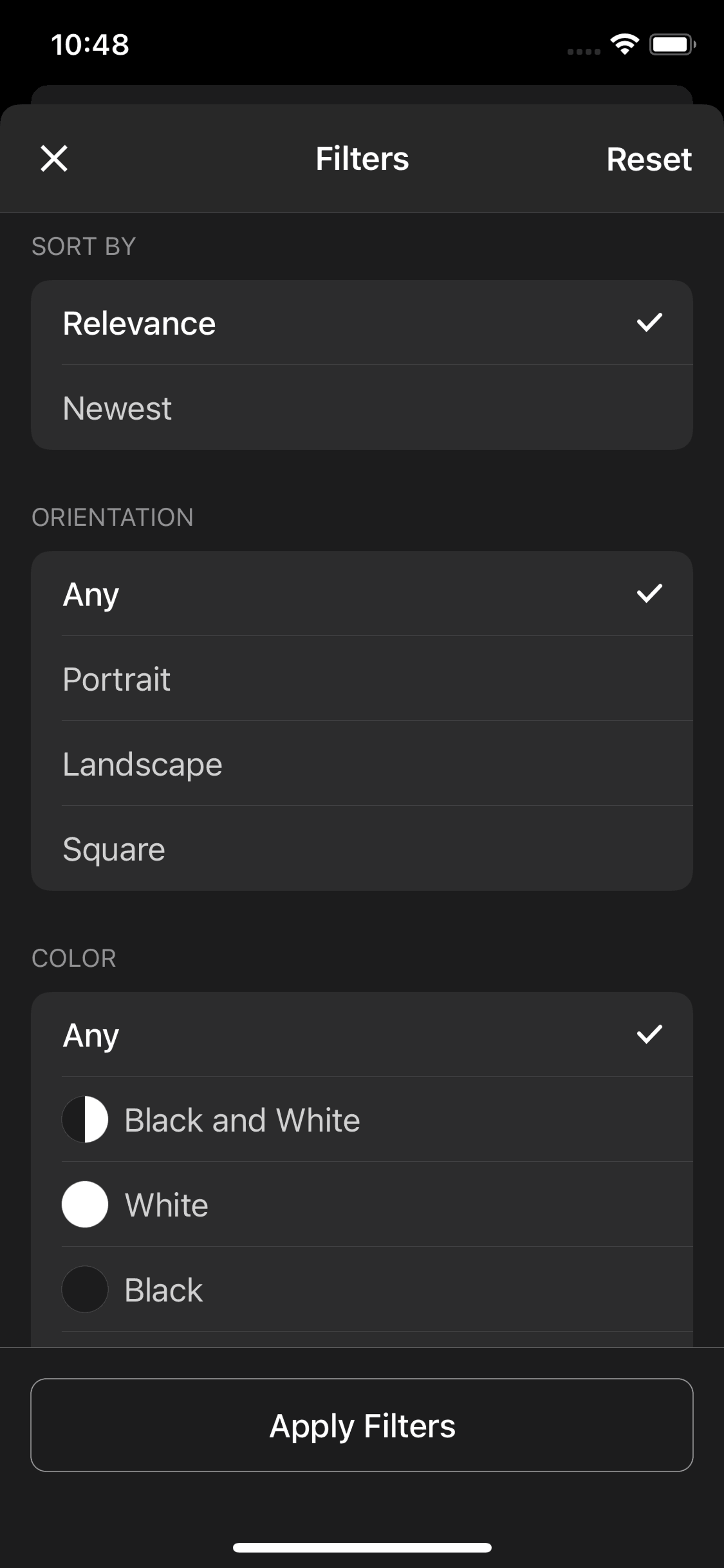 Unsplash iOS Photo & Video interface screenshot 8