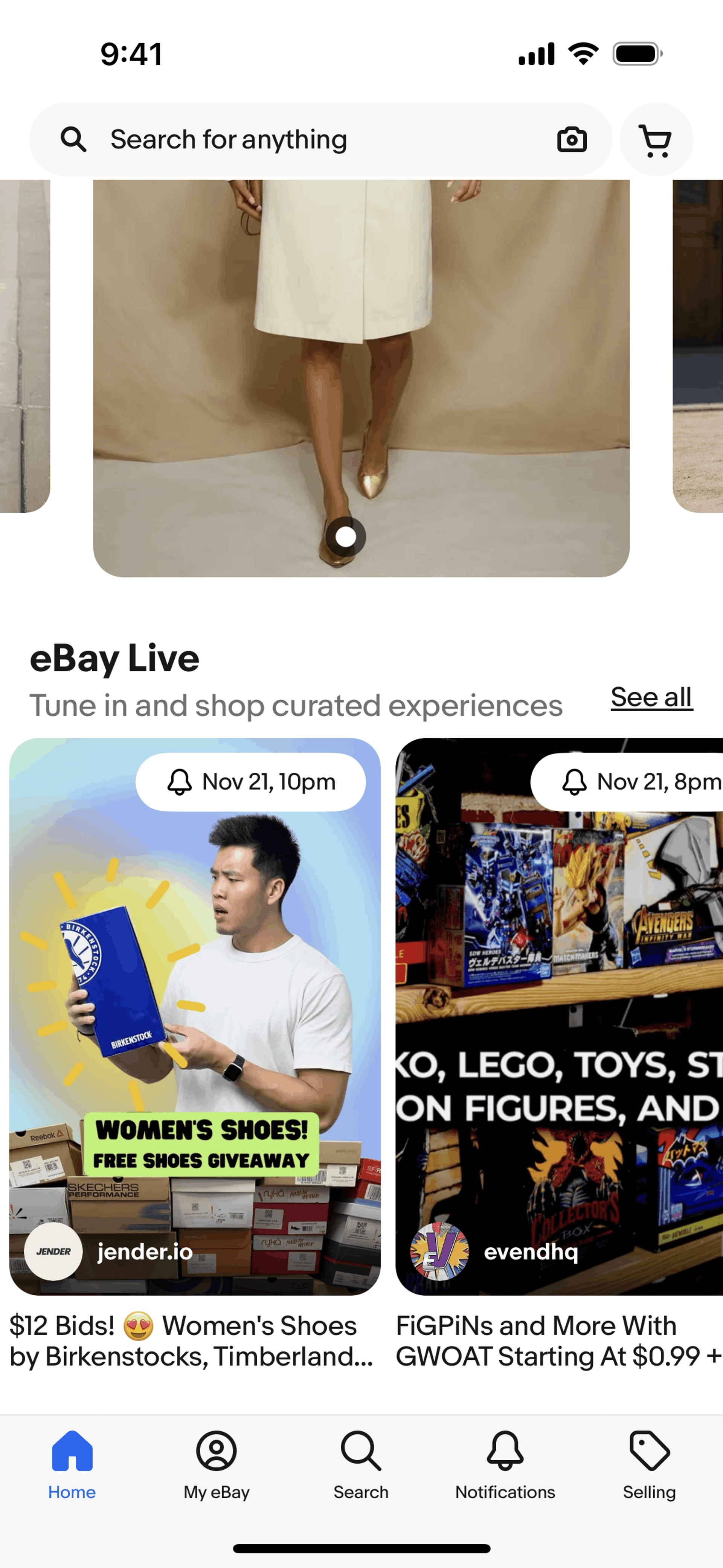 eBay iOS Shopping interface screenshot 15