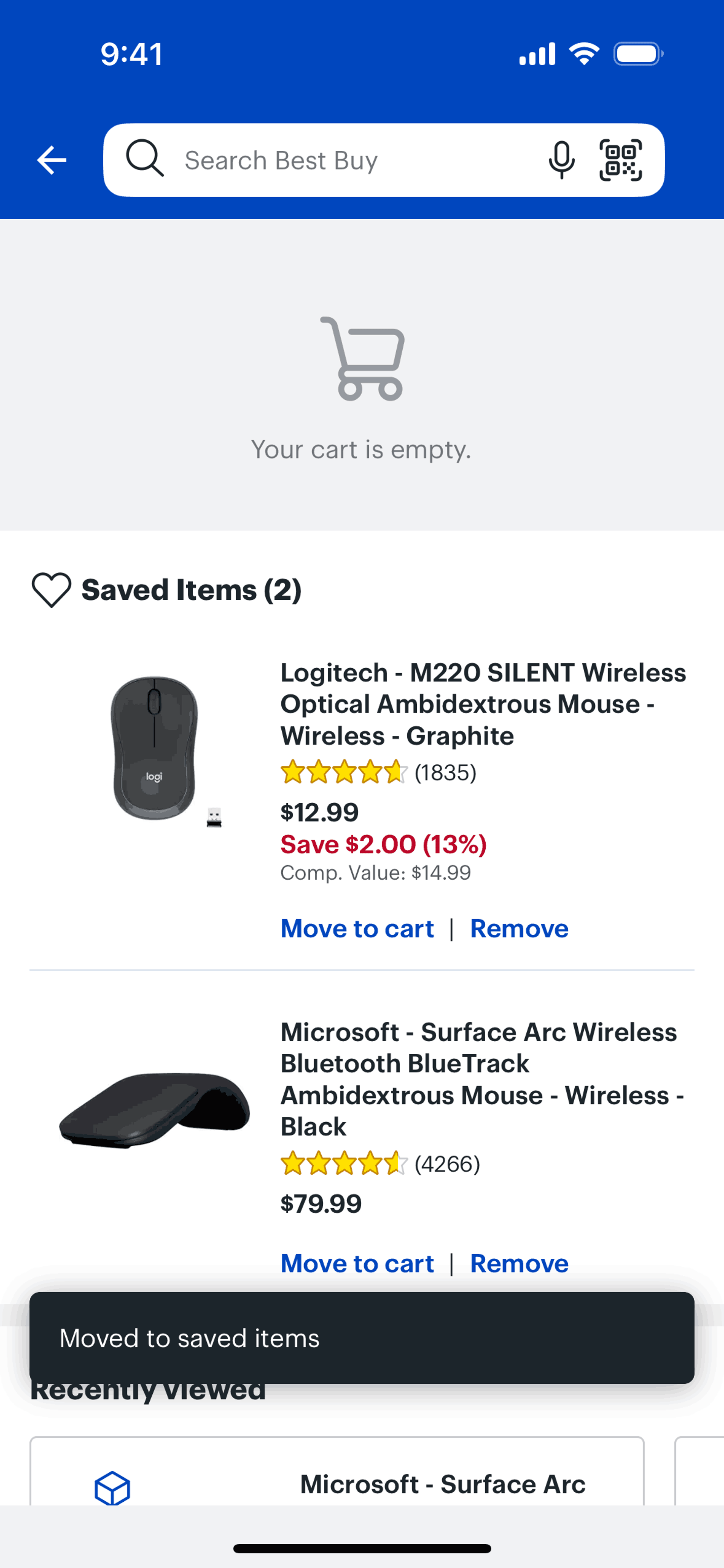 Best Buy iOS Shopping interface screenshot 16