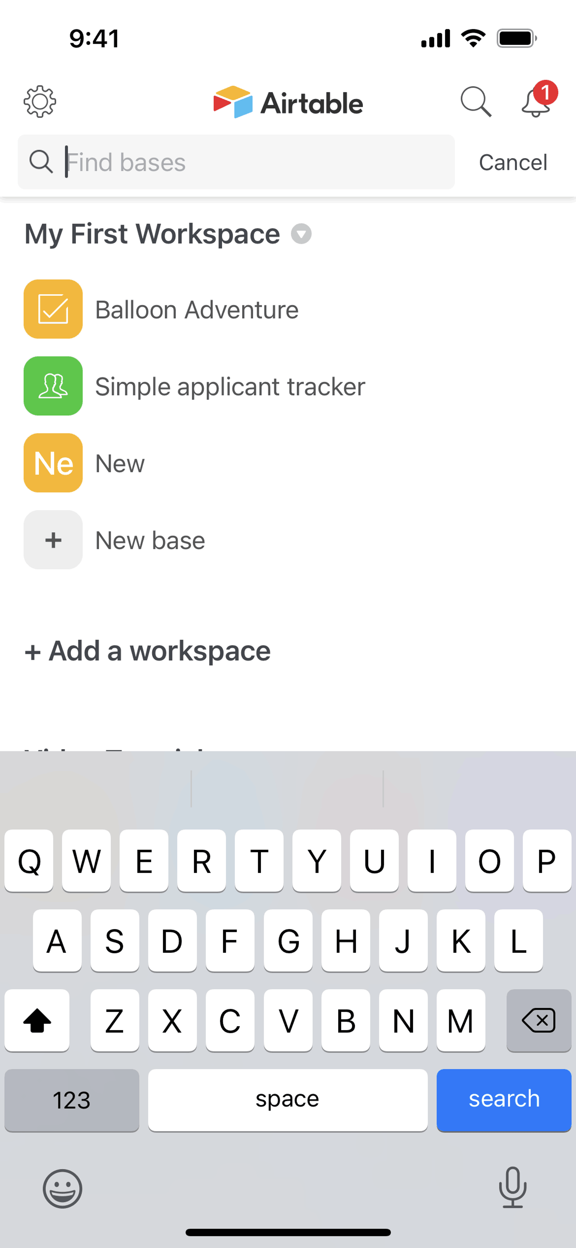 Airtable iOS Productivity interface screenshot 17