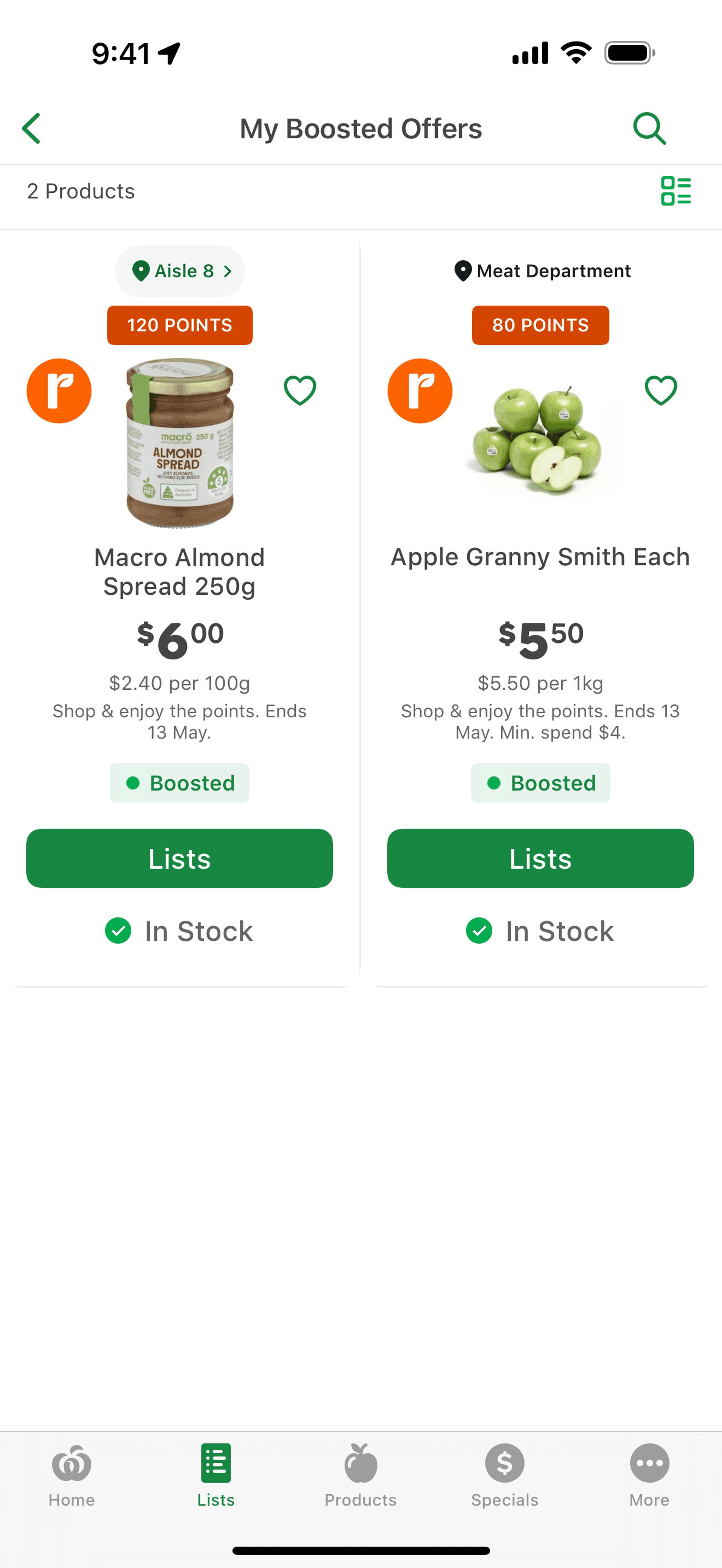 Woolworths iOS Shopping interface screenshot 21