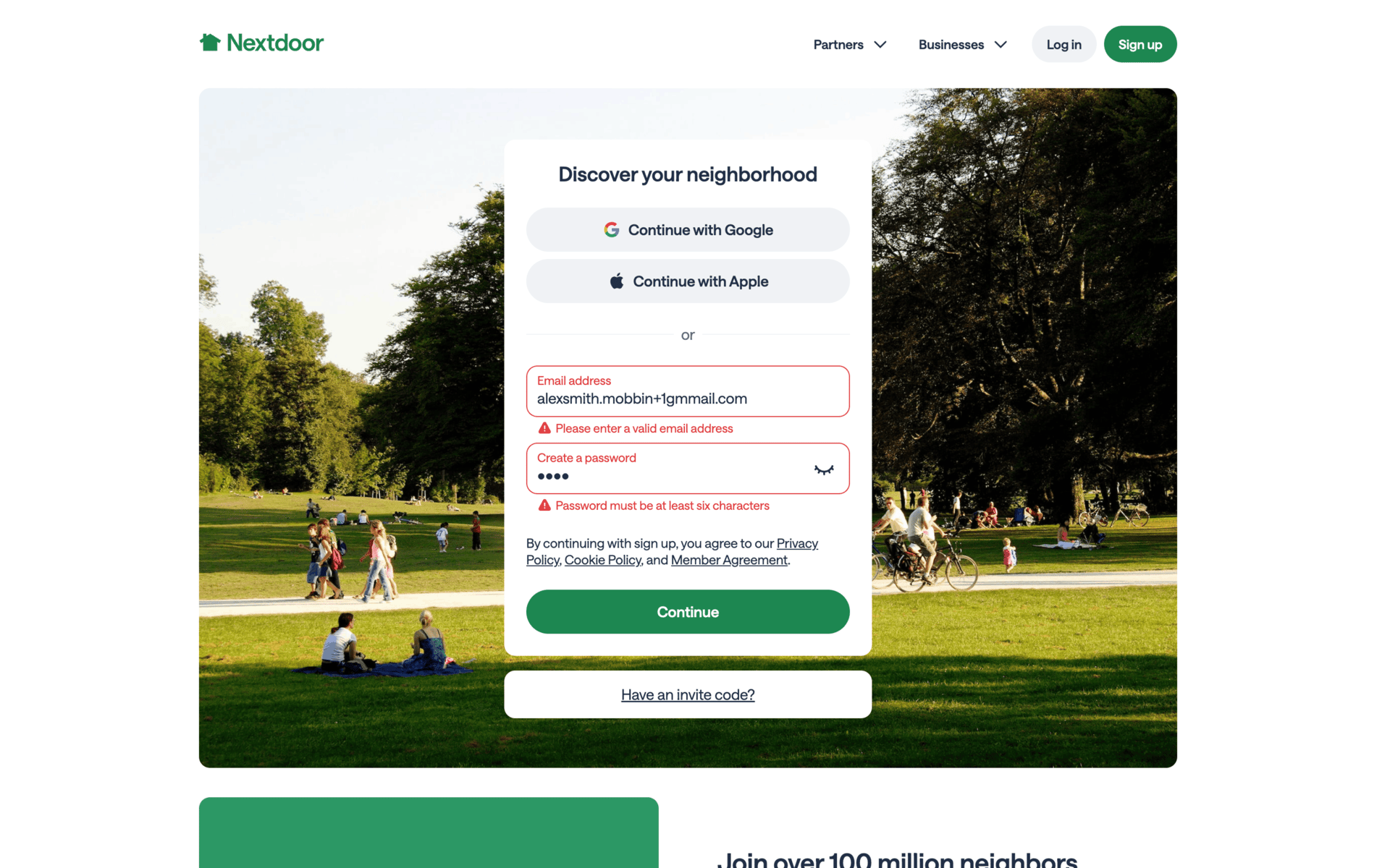 Nextdoor Web Social Networking interface screenshot 4