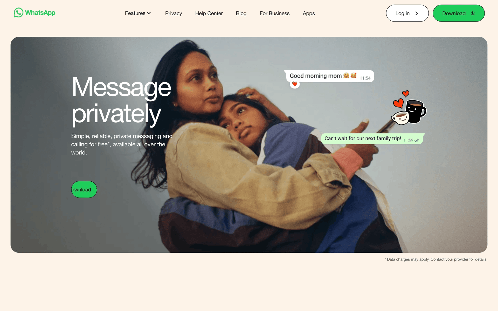 WhatsApp Web Social Networking interface screenshot 1