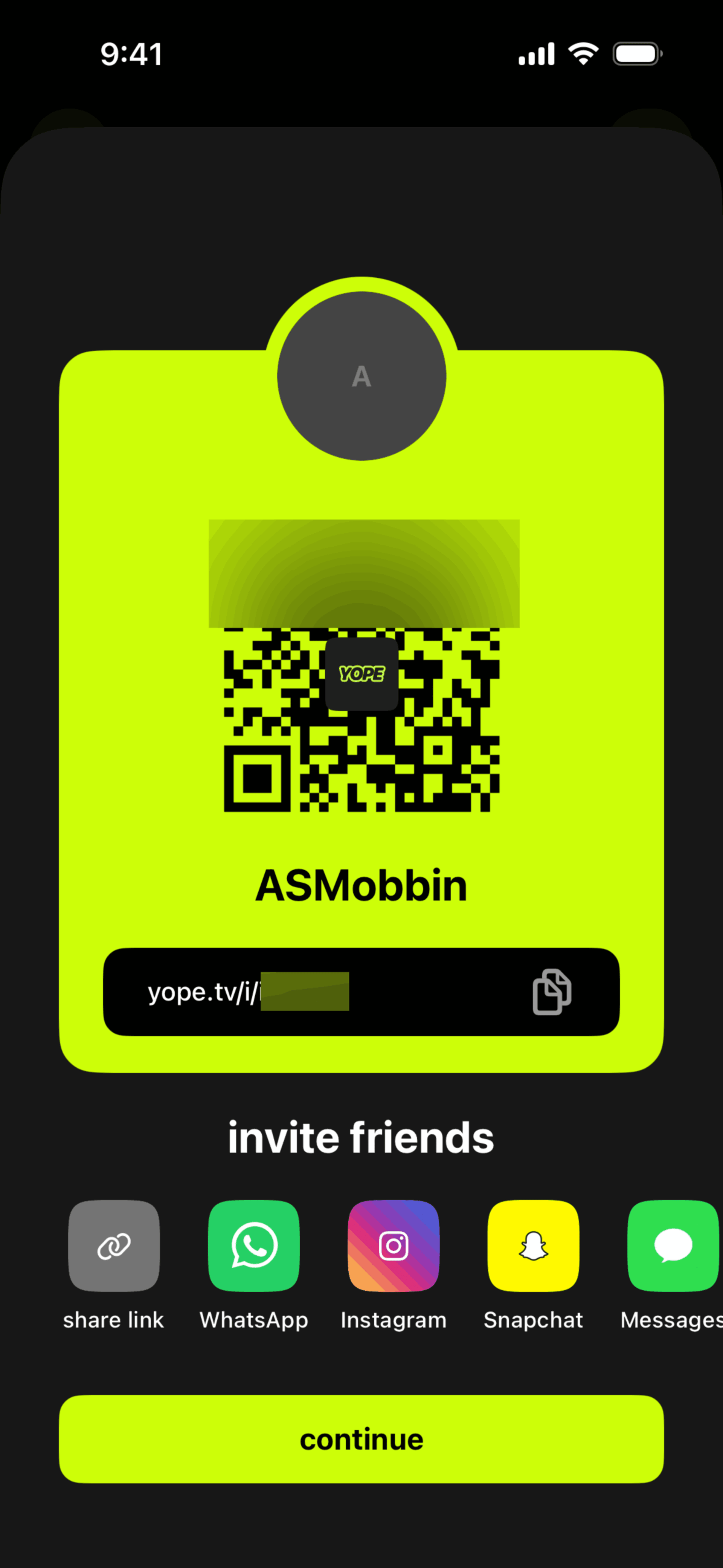 yope iOS Social Networking interface screenshot 12