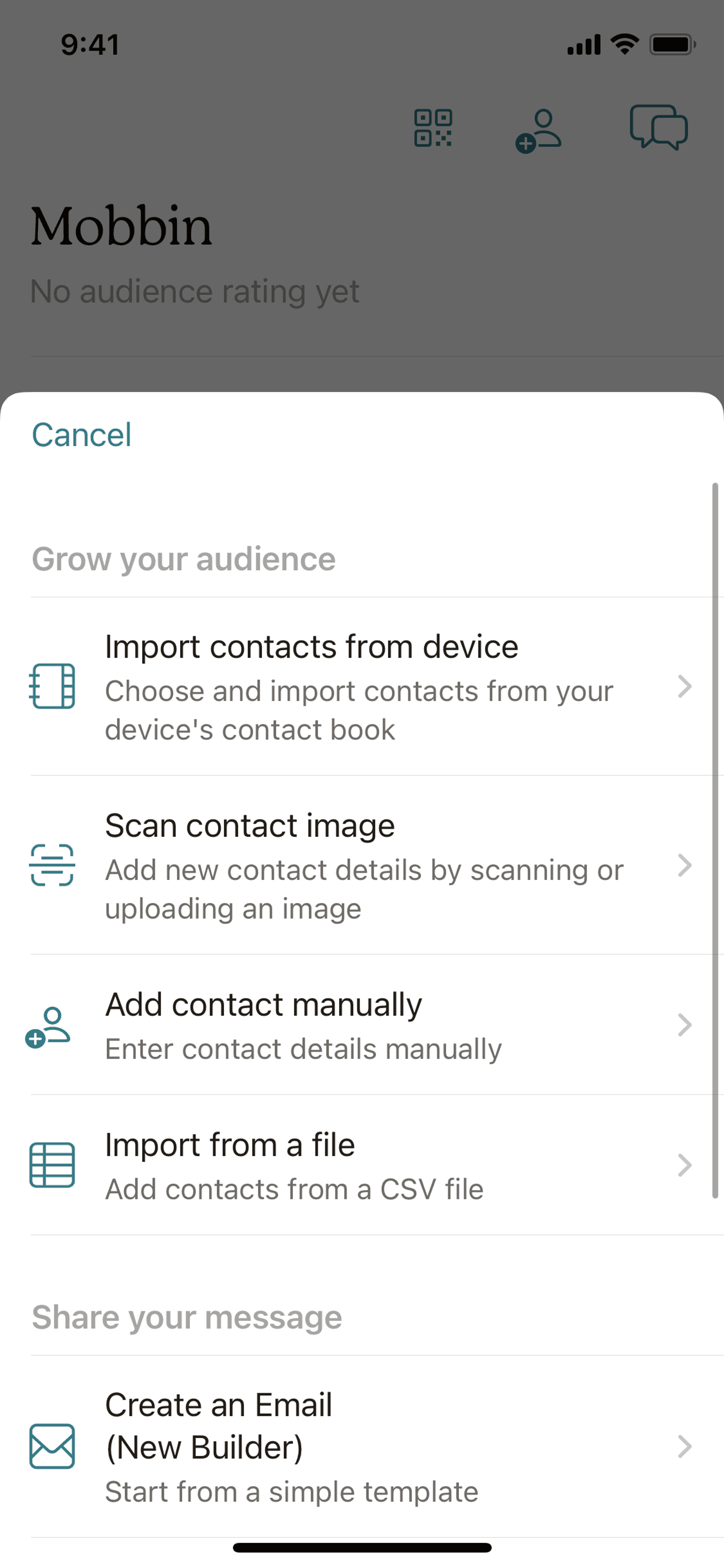 Mailchimp iOS Business interface screenshot 15